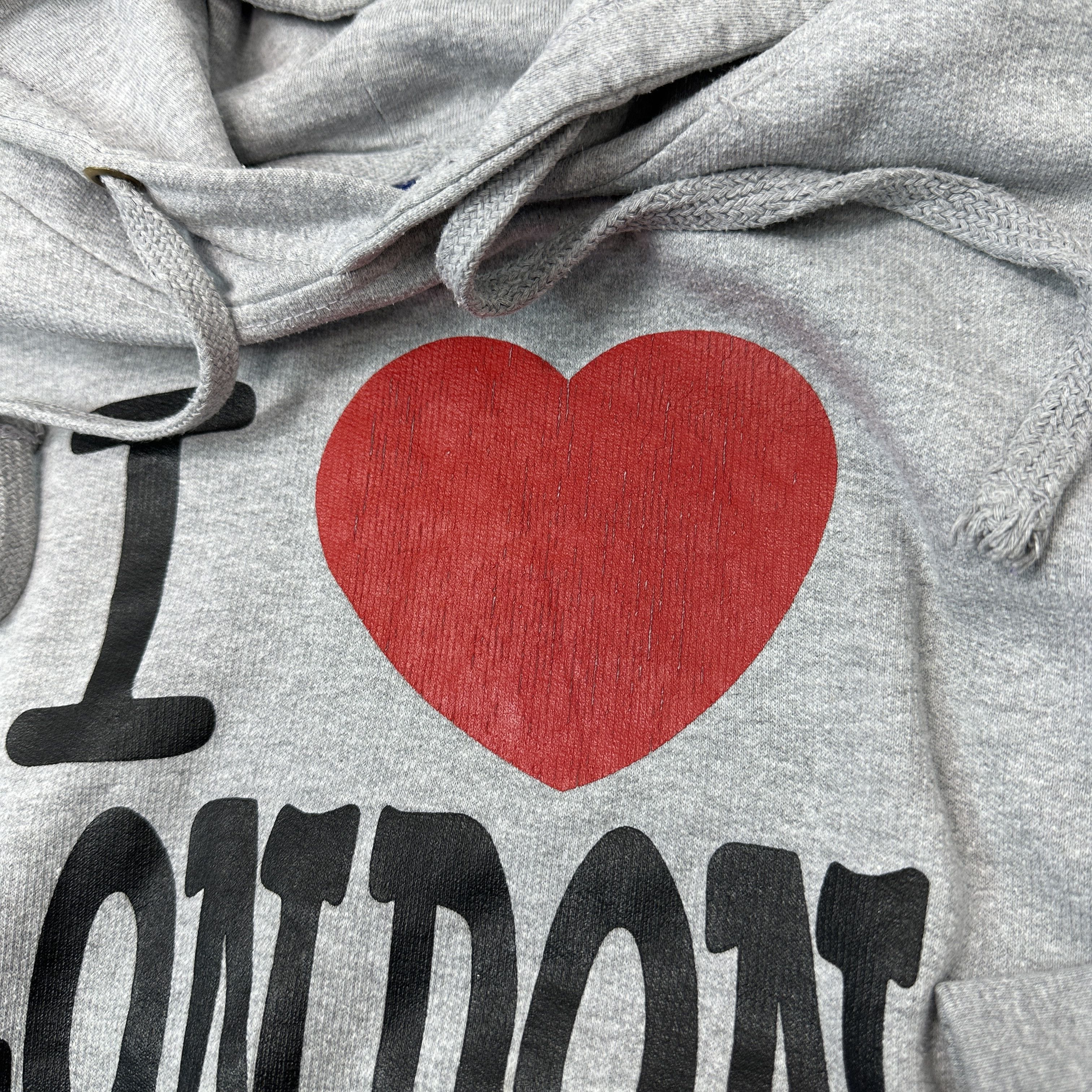 Vintage Vintage Streetwear Printed I Love London Hoodie Y2K Size US M / EU 48-50 / 2 - 5 Thumbnail