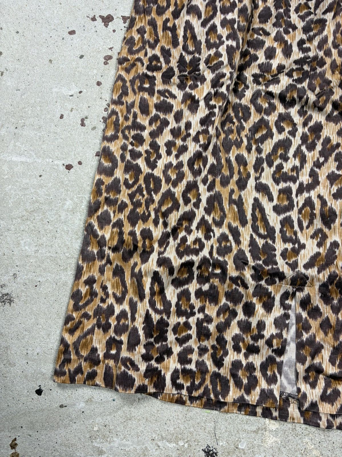 Dolce & Gabbana Vintage 2000s Dolce & Gabbana Leopard Print Slip Dress Lace Size M / US 6-8 / IT 42-44 - 13 Thumbnail