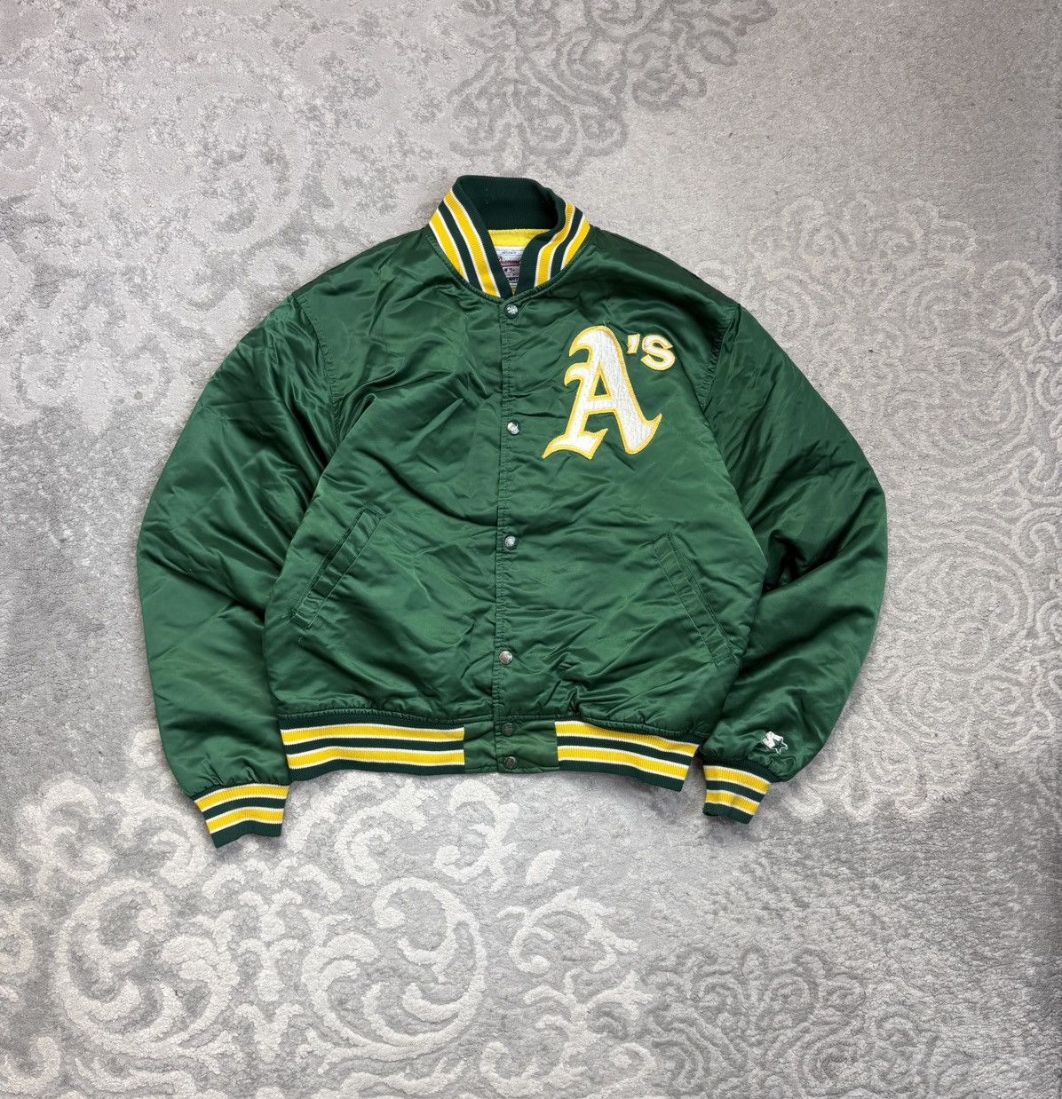 Starter 80's Jacket Starter Oakland A's Athletic Majestic MLB Size US L / EU 52-54 / 3 - 1 Thumbnail
