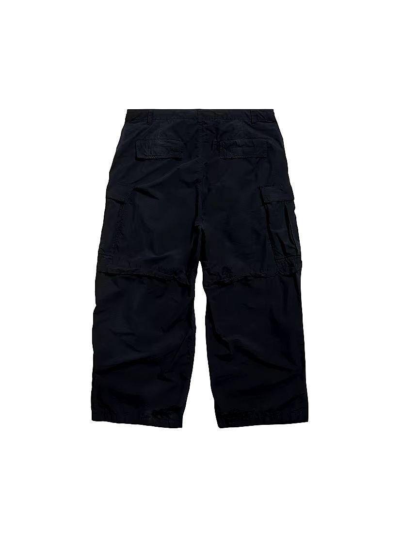Balenciaga LARGE RIPSTOP DRAWSTRING CARGO PANTS IN Black Size US 36 / EU 52 - 2 Thumbnail