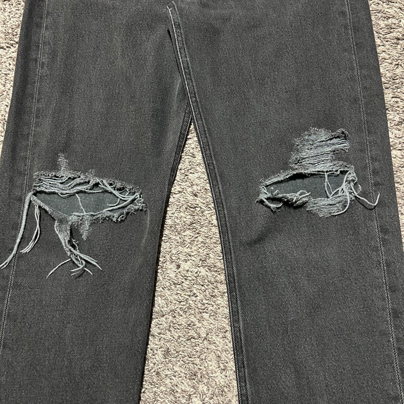 Agolde Agolde 90s Thrashed Jeans 90s Mid Rise Loose Smokestack Size 28" / US 6 / IT 42 - 3 Thumbnail