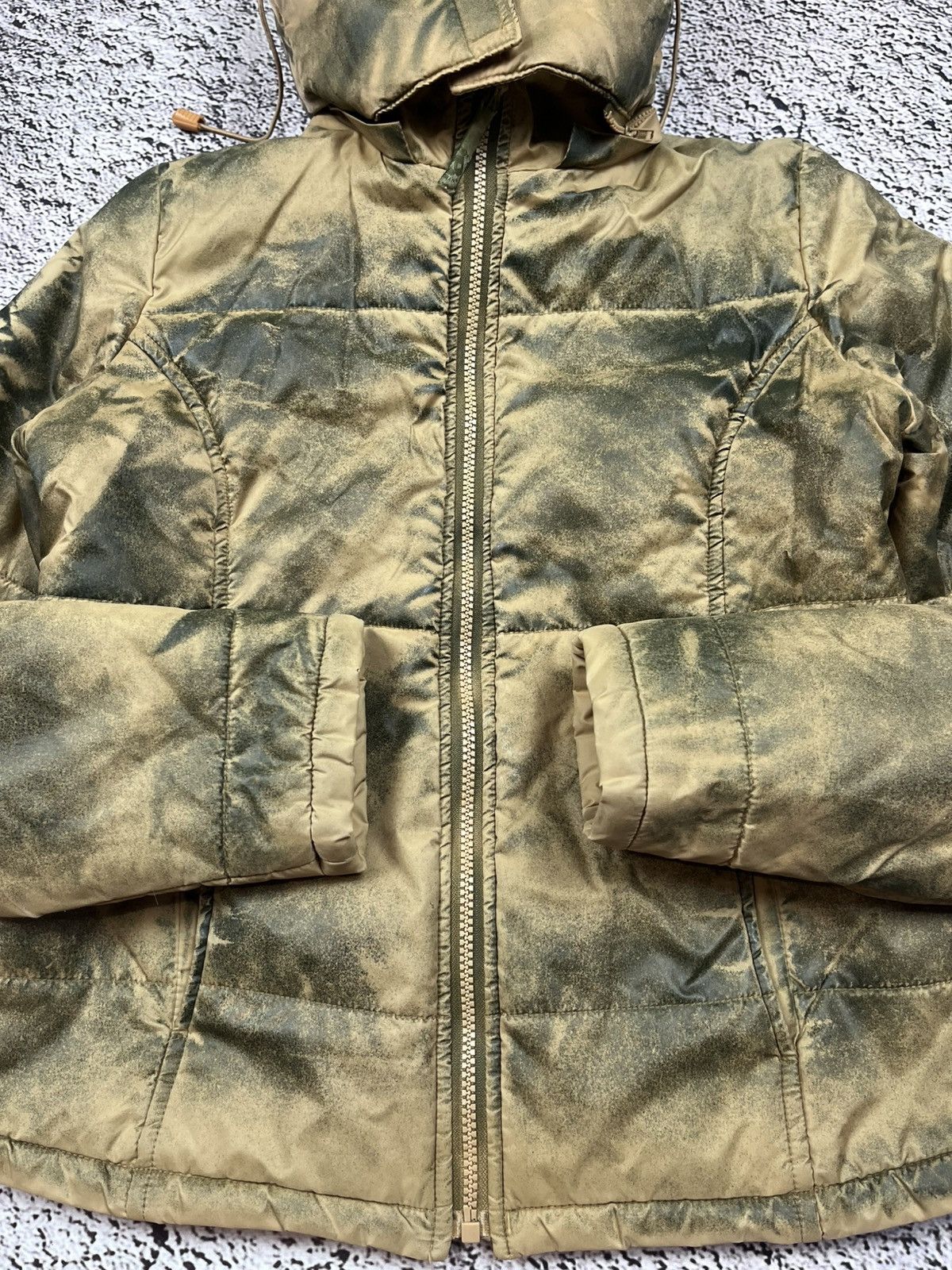 Japanese Brand Vintage Nylon Spray-Dye Puffer Jacket Archive Y2K Style Size S / US 4 / IT 40 - 4 Thumbnail