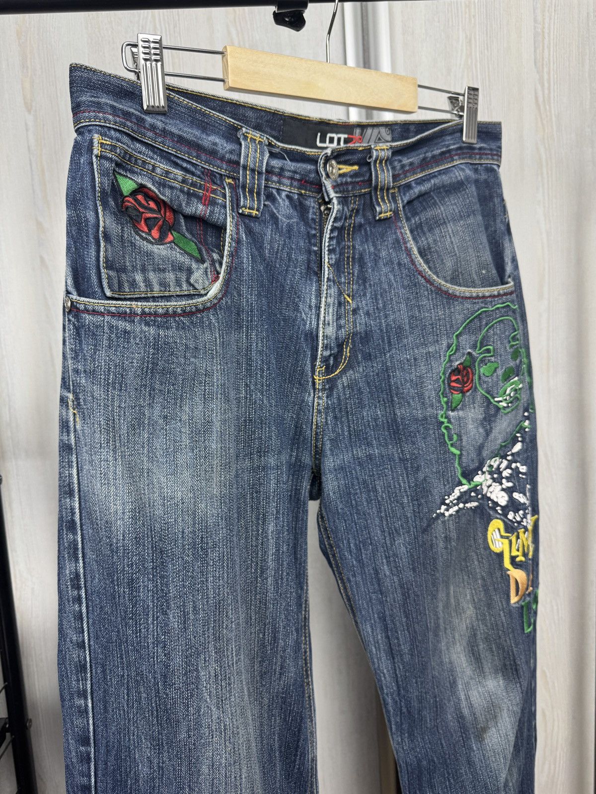 Other Lot 29 Jeans Looney Tunes Denim Gimmy Da Loot Distressed Size US 30 / EU 46 - 9 Thumbnail