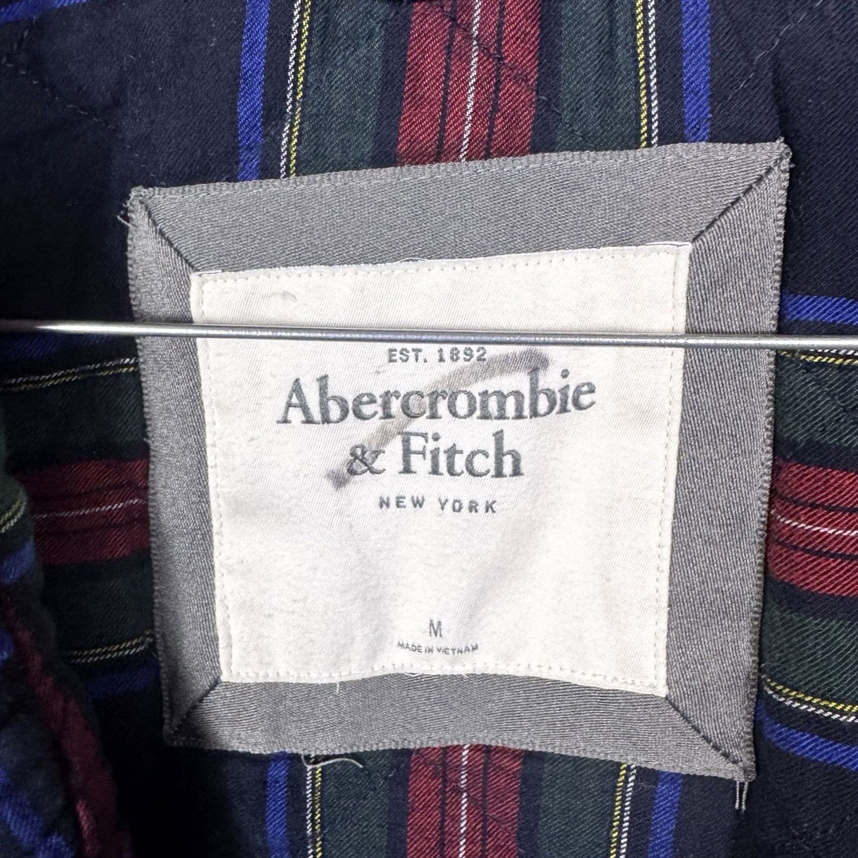 Abercrombie & Fitch VINTAGE Abercrombie & Fitch Jacket Womens M Crop Flannel Lined Bomber Chore Y2K Windbreaker Size M / US 6-8 / IT 42-44 - 4 Thumbnail