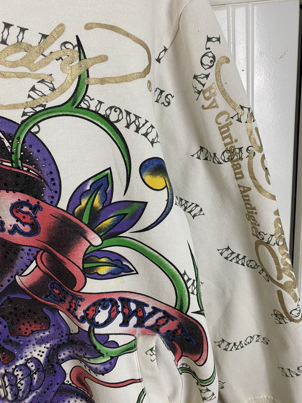 Ed Hardy × Vintage Vintage Ed Hardy By Christian Audigier Hoodies Size US M / EU 48-50 / 2 - 7 Thumbnail