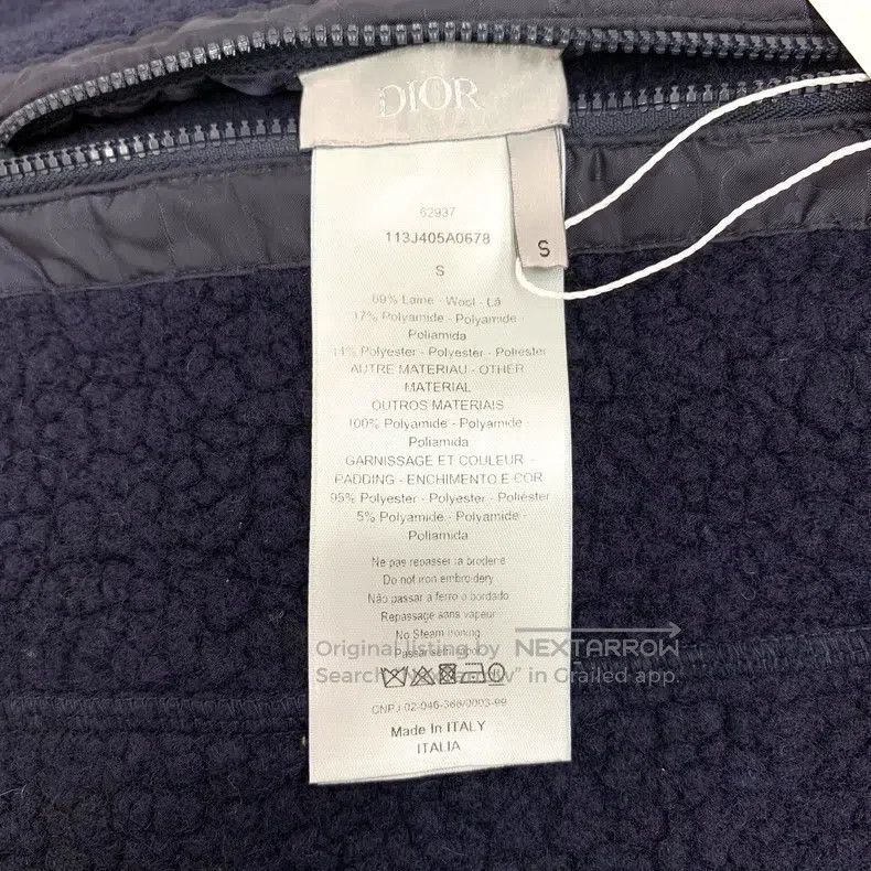 Dior Dior Dark blue logo dark pattern full print wool single-br Size US S / EU 44-46 / 1 - 5 Thumbnail