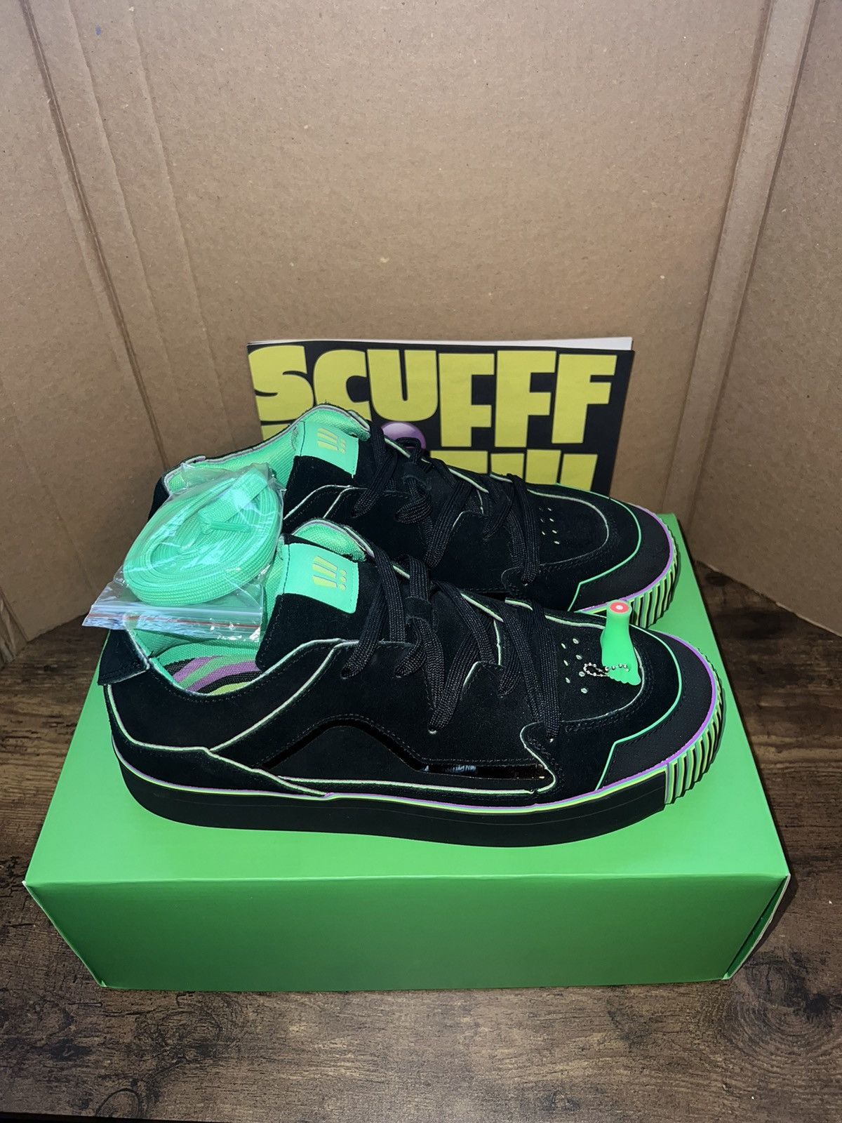 image of Mschf Gobstomper Sour Edition Shoes in Black, Men's (Size 12)
