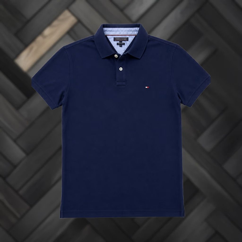 Tommy Hilfiger Tommy Hilfiger Polo Shirt Men's XL Blue Slim Fit Pique Logo Condition Size US XL / EU 56 / 4 - 1 Thumbnail