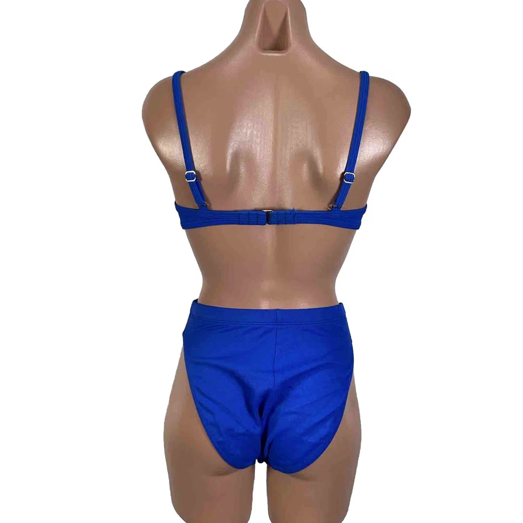 Vintage VINTAGE La Blanca Bikini Underwire Shell High Cut Electric 90s sz S USA MADE Size ONE SIZE - 2 Thumbnail