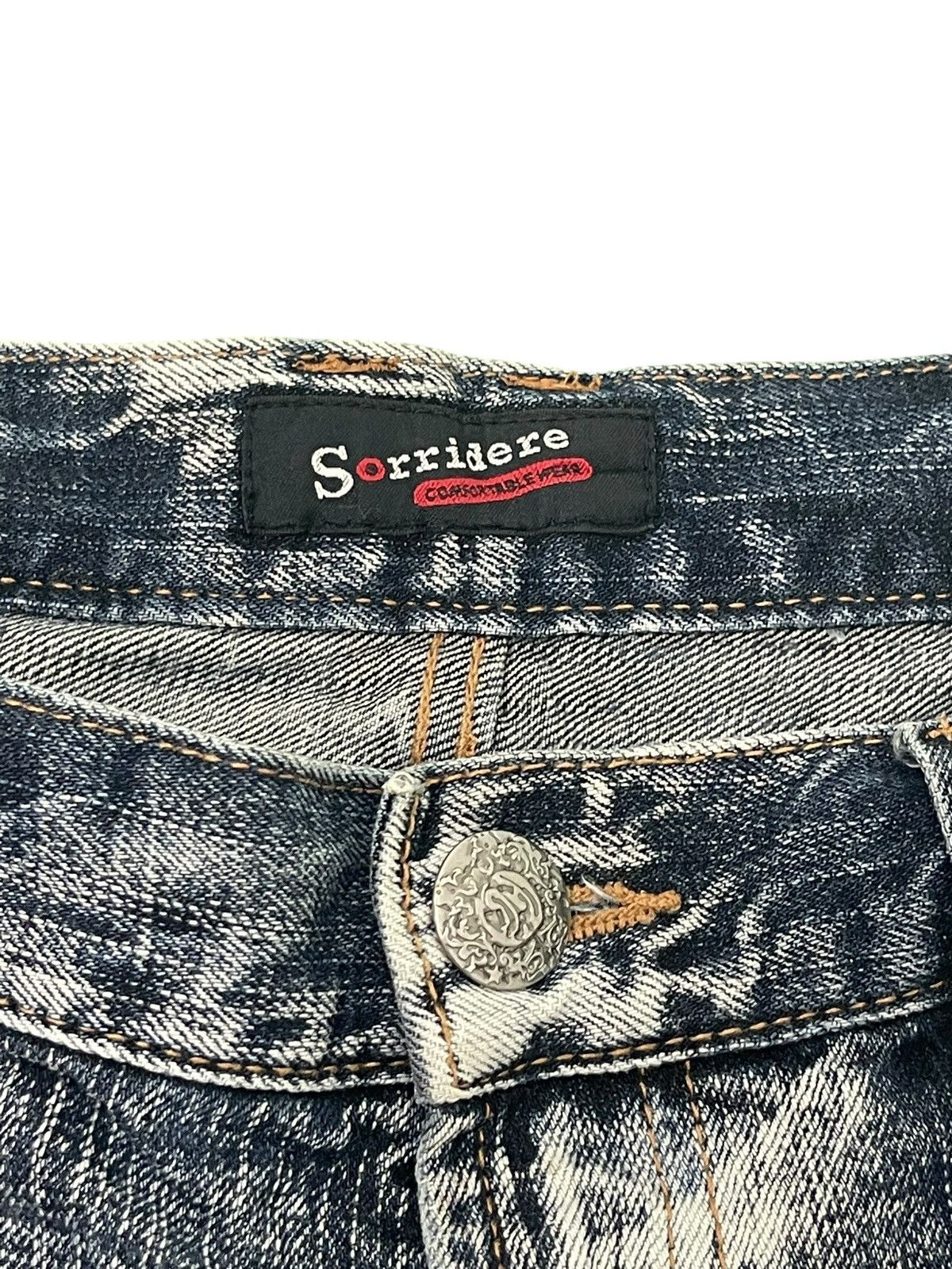 Yasuyuki Ishii Straight Jeans Sorridere Faded Acid Wash Chrome hearts 2🟦8 Size US 34 / EU 50 - 15 Thumbnail