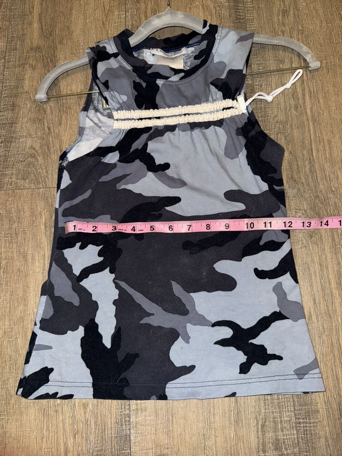 2001 Christian Dior Camo tank