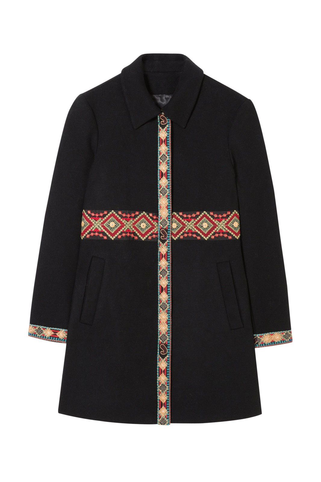 Desigual Desigual ElisabethCoat Wool Full Zip Jacket RRP - 360$ Size L / US 10 / IT 46 - 1 Thumbnail