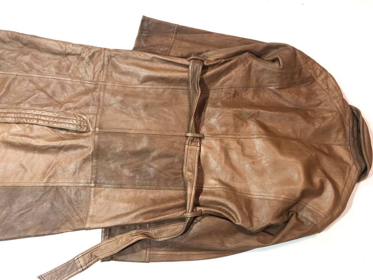 Vintage Vintage Coat Leather Jacket Vintage Brown Size US S / EU 44-46 / 1 - 7 Thumbnail