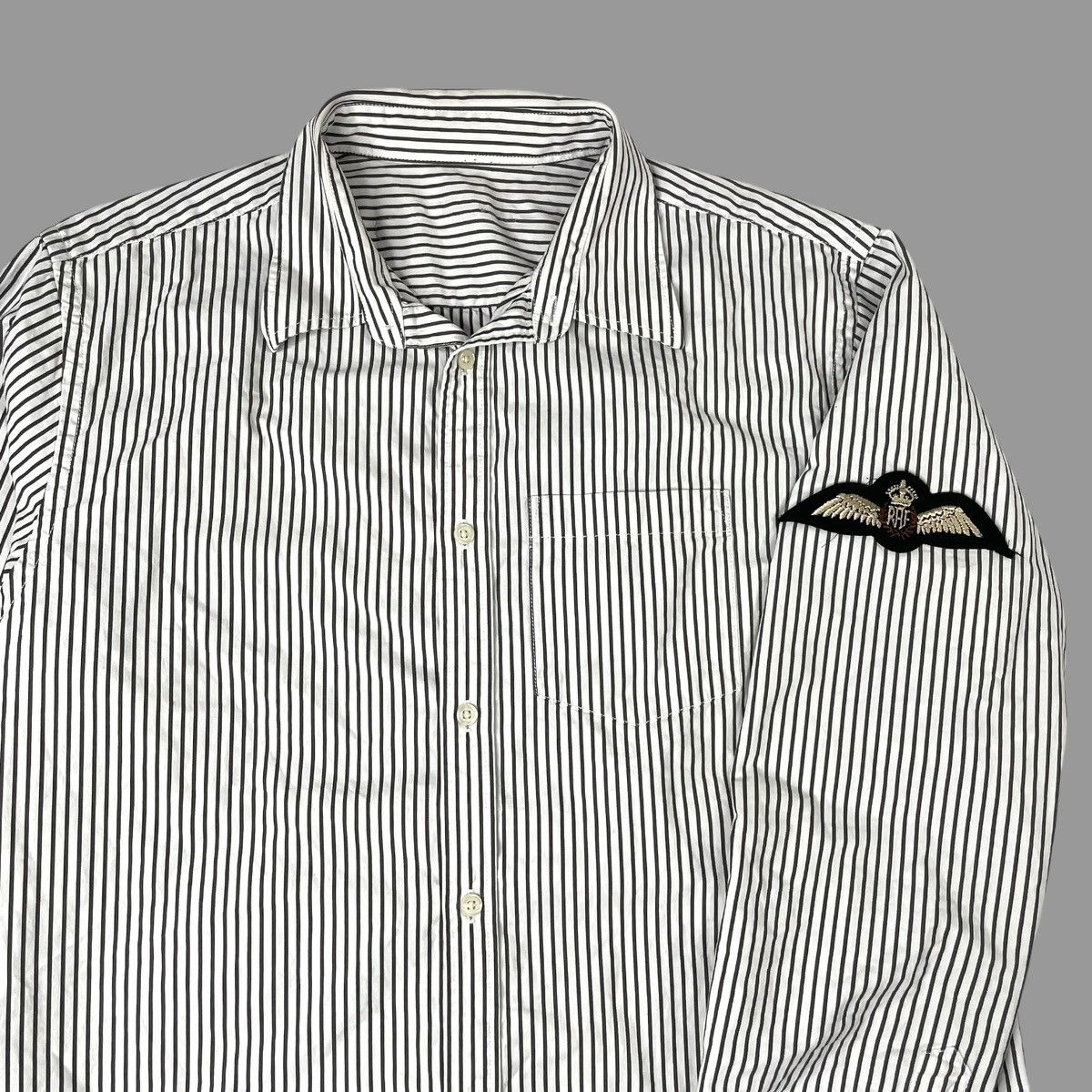 Vintage Vintage Y2K RAF Royal Air Force button up shirt Size US L / EU 52-54 / 3 - 1 Thumbnail