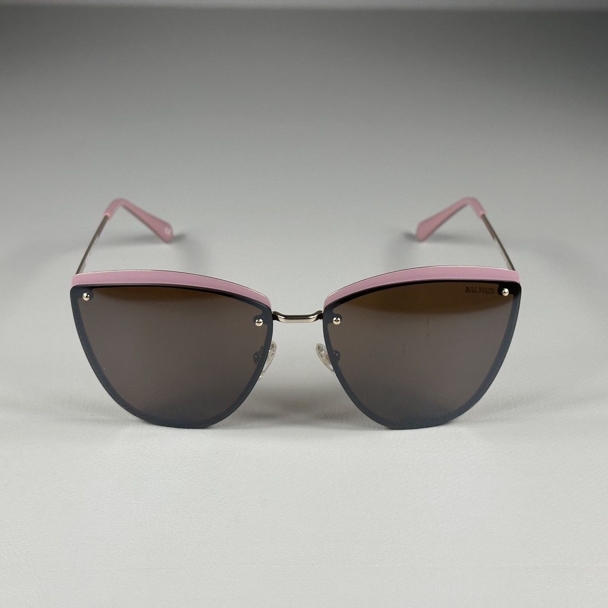 Balmain Balmain BL2530 03 Cat Eye Pink / Gold Frame Sunglasses Size ONE SIZE - 1 Thumbnail