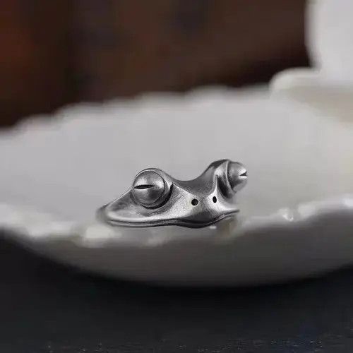 Jewelry Frog ring adjustable ring Size ONE SIZE - 4 Thumbnail