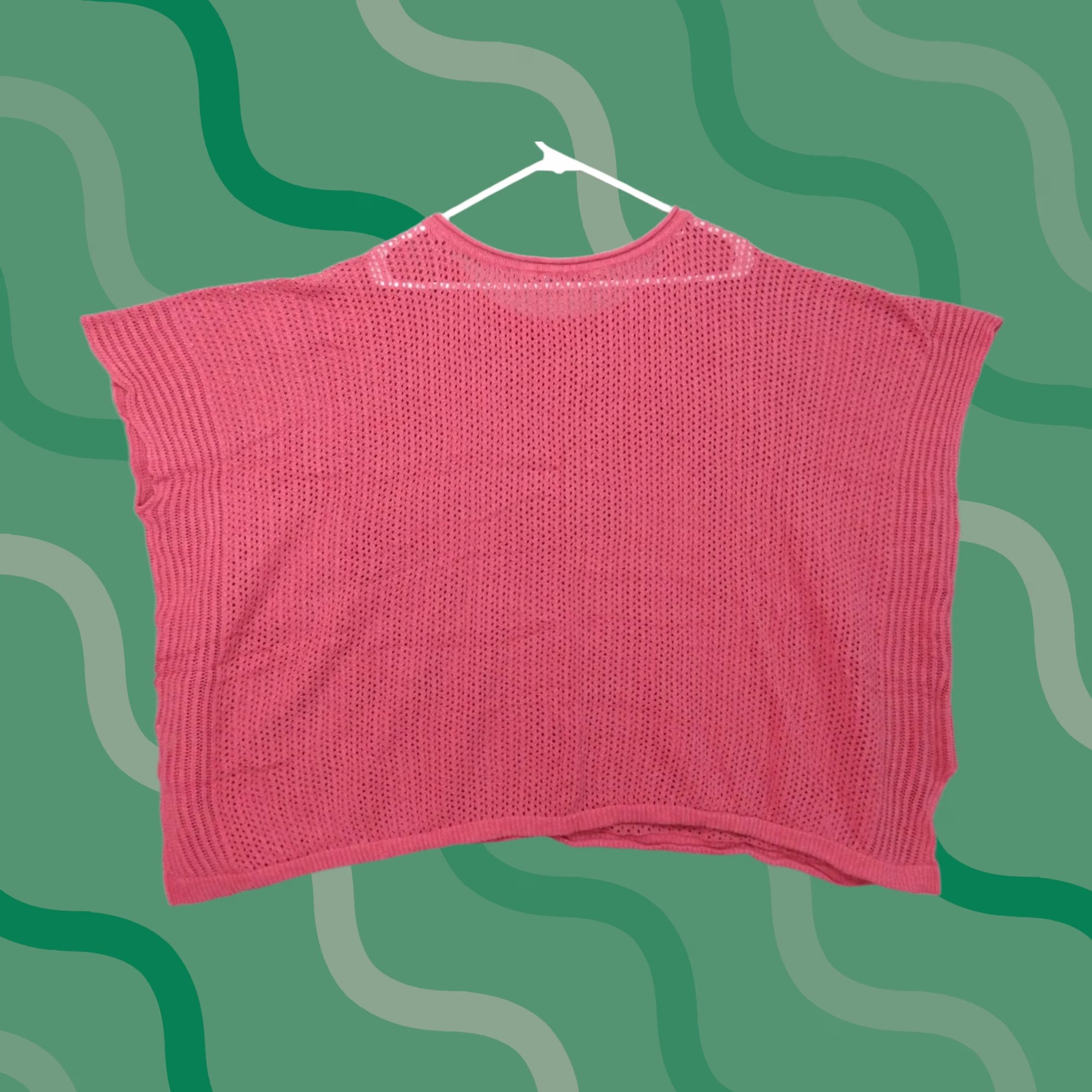 Soft Surroundings Soft Surroundings Sweater Womens XL Pink Linen Blend Dolman Open Knit Pullover Bohemian Casual Knit Shirt Ladies XL Pink Size XL / US 12-14 / IT 48-50 - 1 Thumbnail