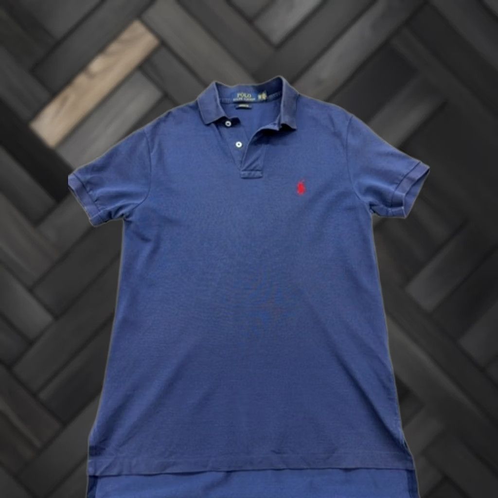Polo Ralph Lauren Polo Ralph Lauren Men's Navy Short Sleeve Polo Shirt XS Custom Fit Size US XS / EU 42 / 0 - 1 Thumbnail