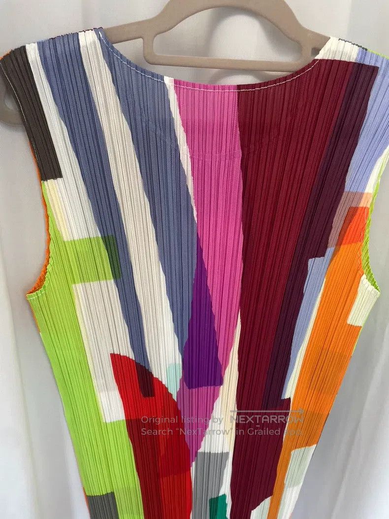 Issey Miyake Issey Miyake Color Block Dress Size M / US 6-8 / IT 42-44 - 3 Thumbnail