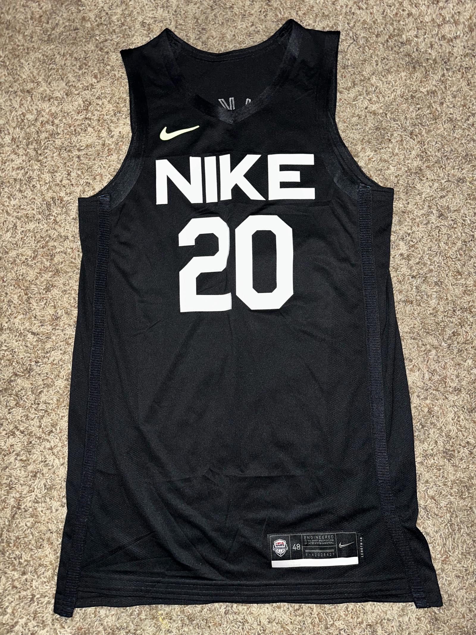 image of Nike 2020 Tokyo Olympic Game Issued Jersey Usa in Black, Men's (Size XL)