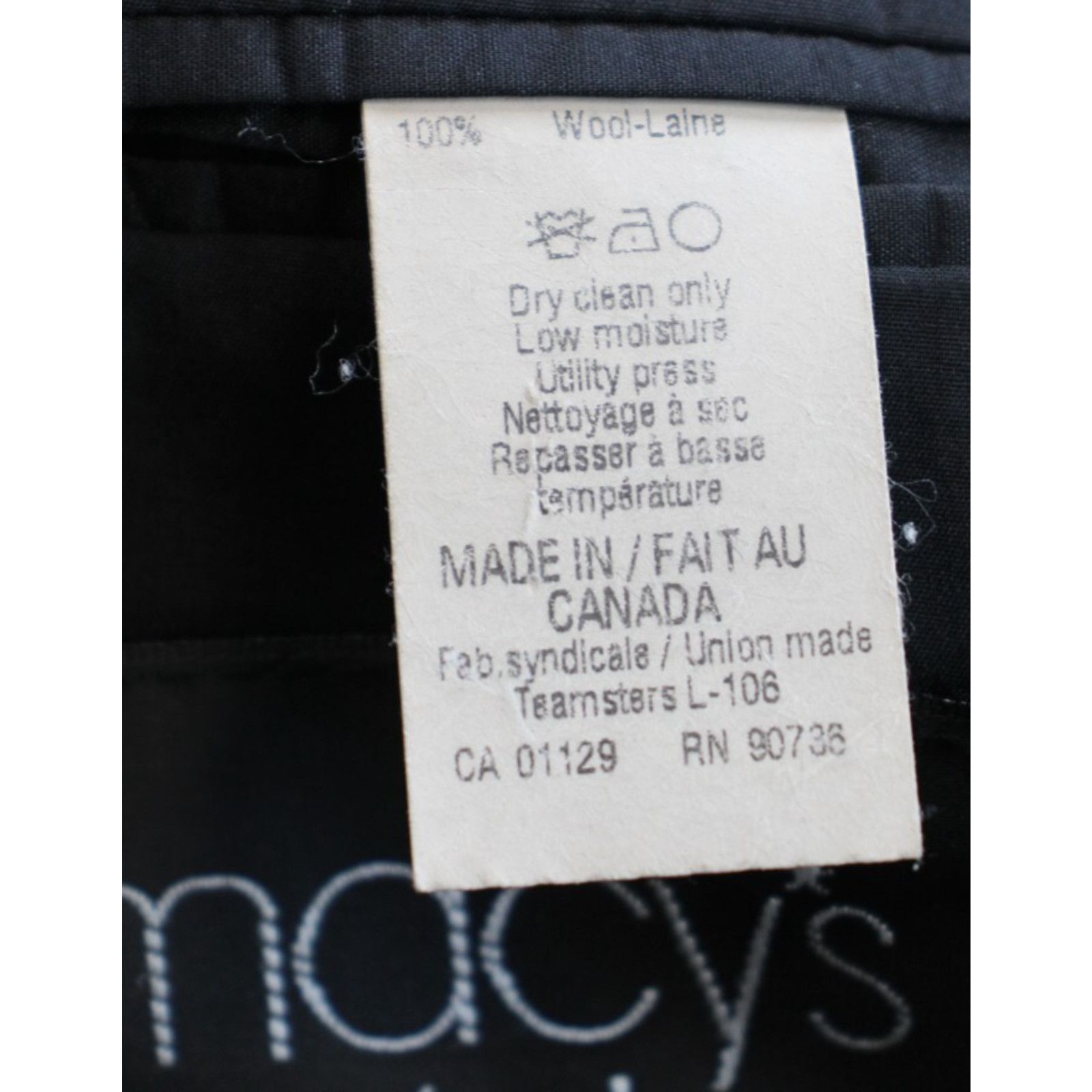 Ralph Lauren Lauren Ralph Lauren Blazer Mens 44L Black Wool Two Button Size 44L - 6 Thumbnail