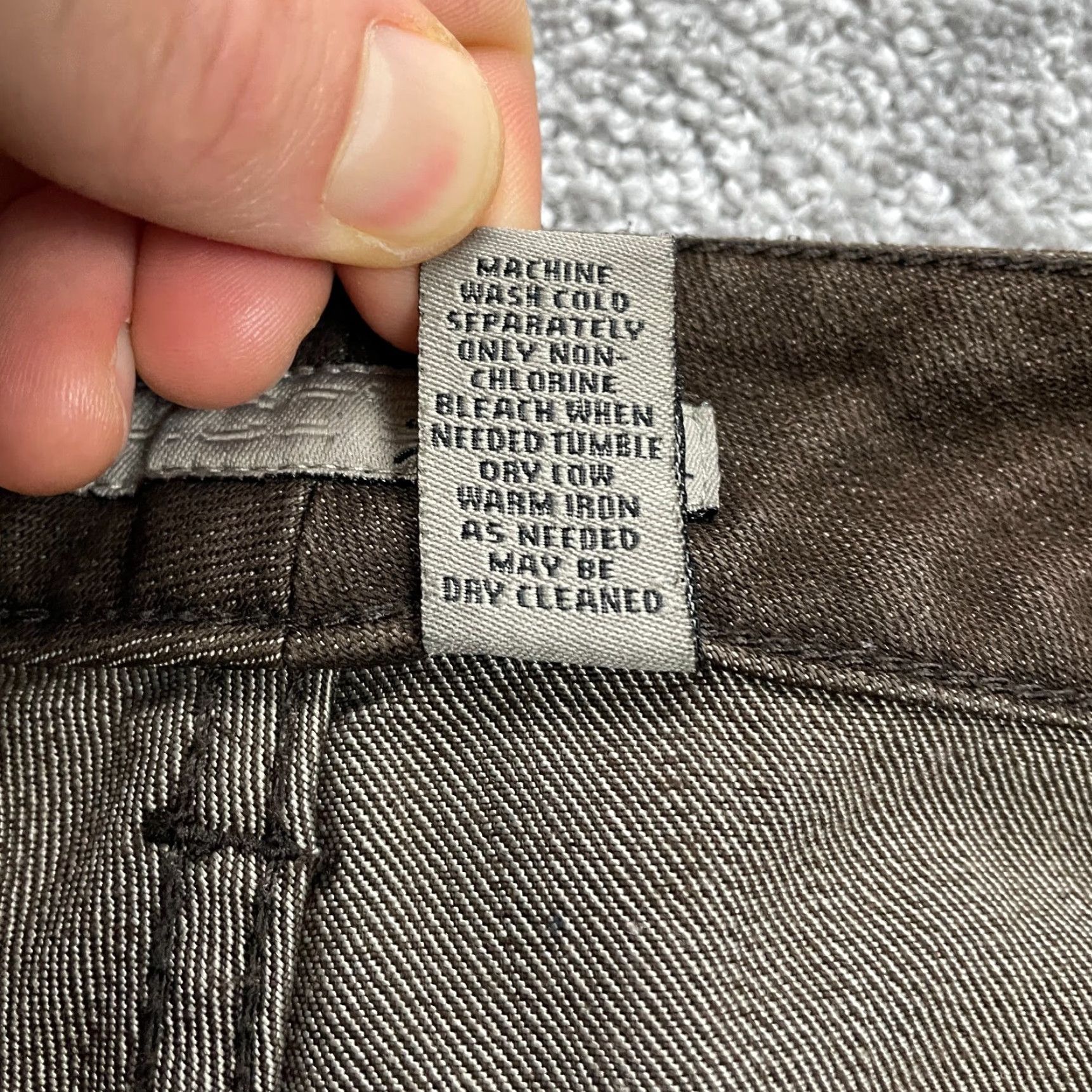 Vintage Chico's Jeans Womens 2.55 Brown Cotton Denim 37x29 Straight 5-Pocket Regular Large Brown Chico's Comfort Size 28" / US 6 / IT 42 - 6 Thumbnail