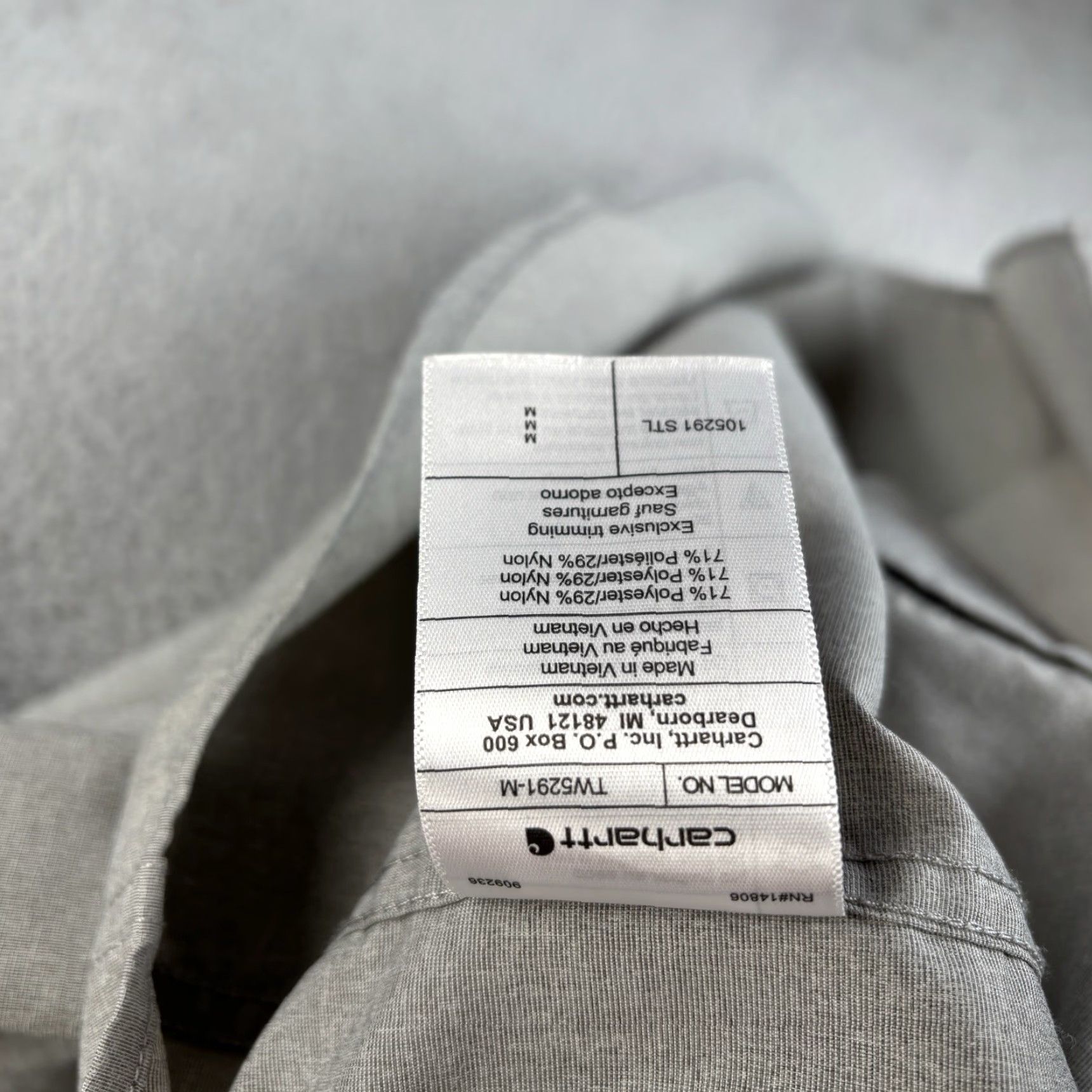 Carhartt VINTAGE Carhartt Shirt Mens Medium Gray Long Sleeve Relaxed Fit LOGO Size US M / EU 48-50 / 2 - 4 Thumbnail