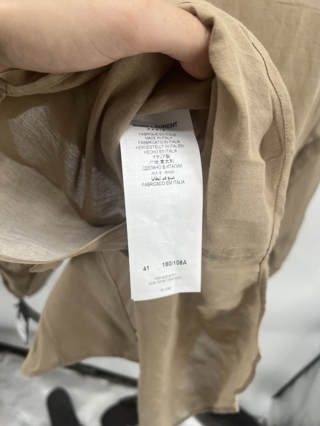 Saint Laurent Paris Saint Laurent Men’s Shirt Size 41 RRP $900 Size US M / EU 48-50 / 2 - 4 Thumbnail