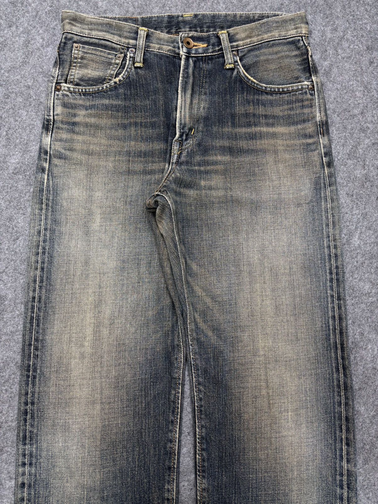 Japanese Brand 💥Insane 90s Mudwash💥Rare Edwin Rusty Selvedge Denim F659 Size US 30 / EU 46 - 4 Thumbnail