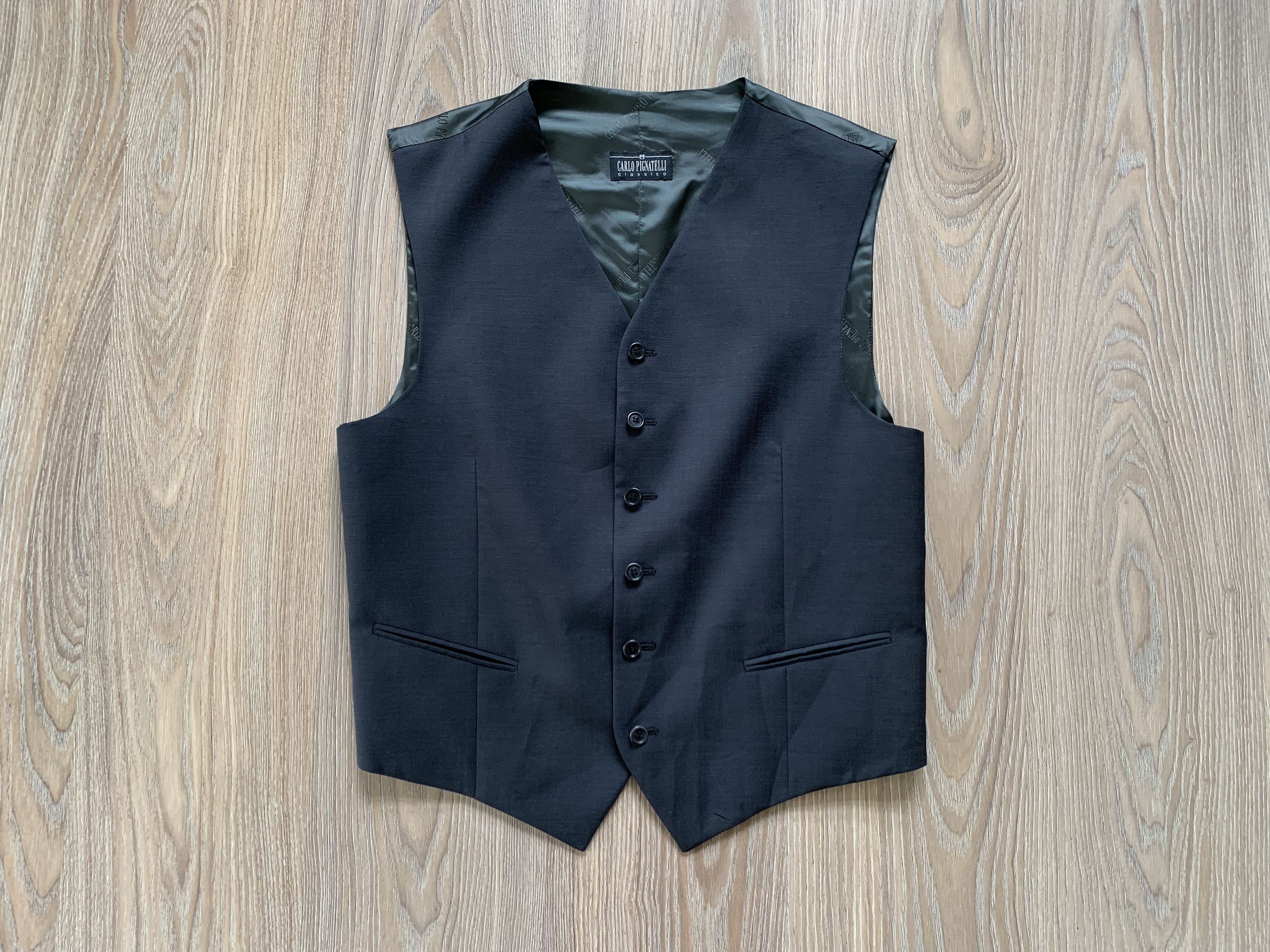 Carlo Pignatelli Carlo Pignatelli Classic Wool Waistcoat Vest Size M / US 6-8 / IT 42-44 - 2 Thumbnail