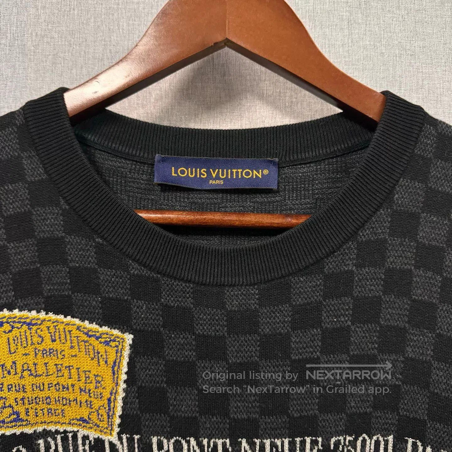 Louis Vuitton LV FW25 Logo Checkered Knit Short-Sleeve. Size US L / EU 52-54 / 3 - 4 Thumbnail