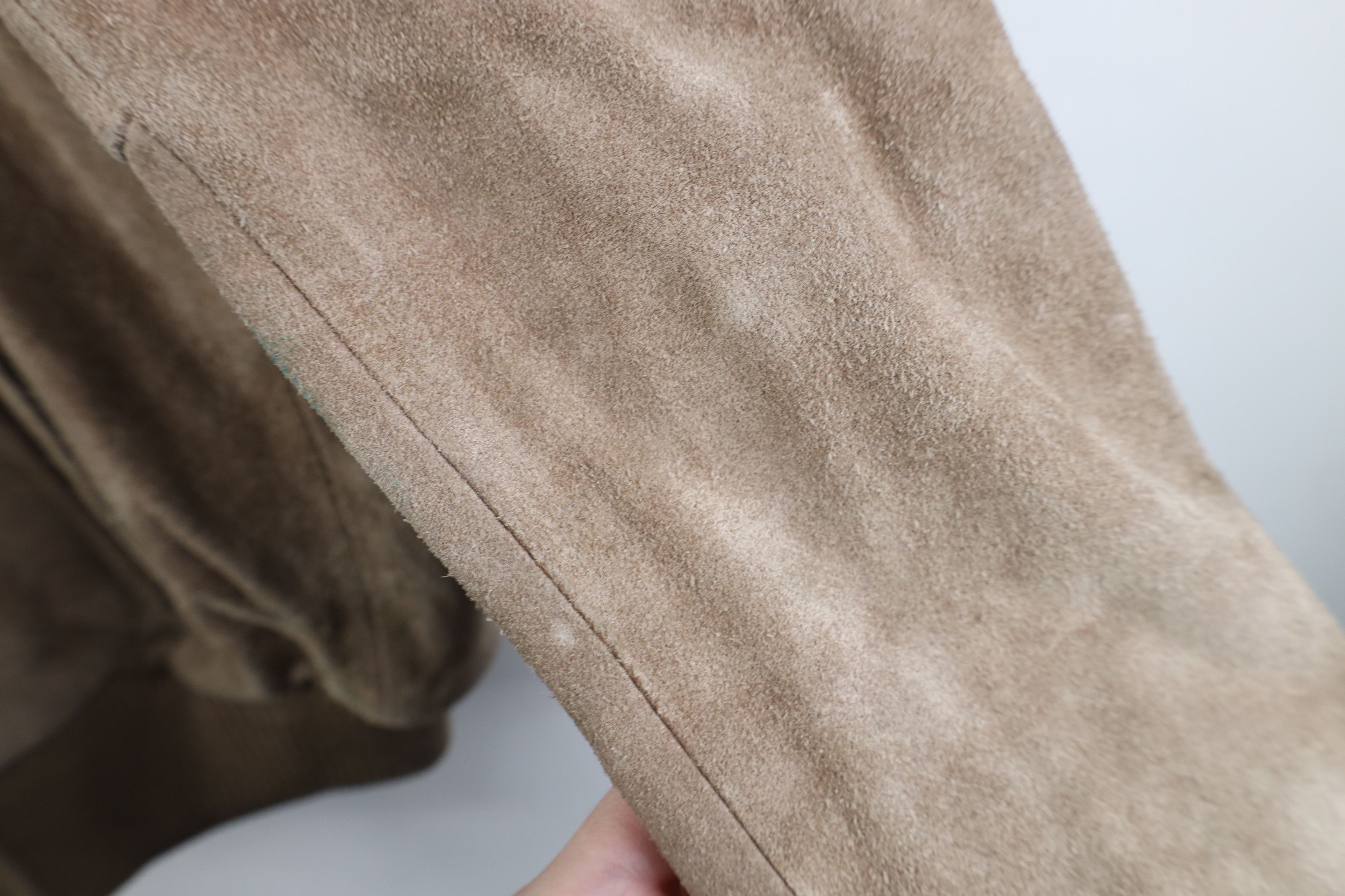 Vintage Vintage 70s Streetwear Suede Leather Cafe Bomber Jacket Size US L / EU 52-54 / 3 - 8 Thumbnail