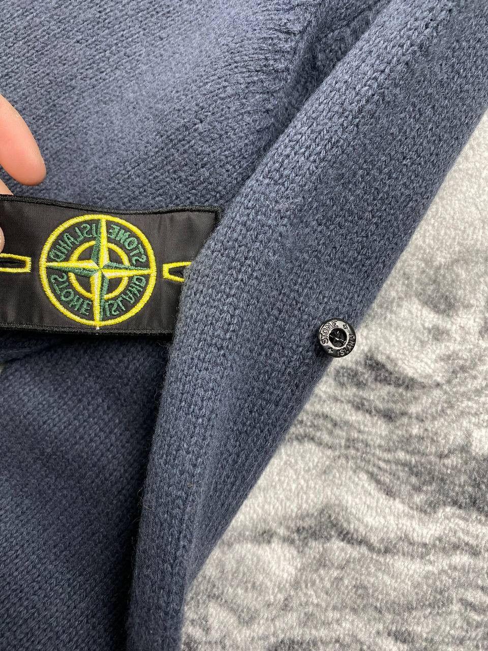 Stone Island Vintage Stone Island Knit Wool Sweater Full Zip Hooded Men Size US L / EU 52-54 / 3 - 5 Thumbnail