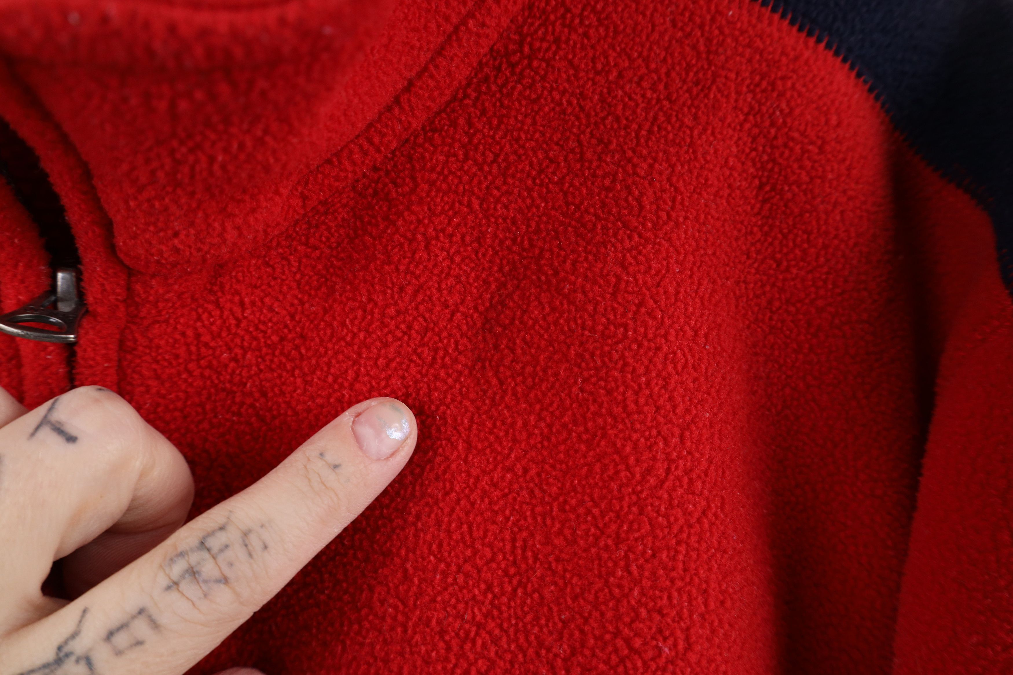 Nautica × Vintage Vintage 90s Nautica Script Half Zip Fleece Pullover Sweater Size US L / EU 52-54 / 3 - 4 Thumbnail