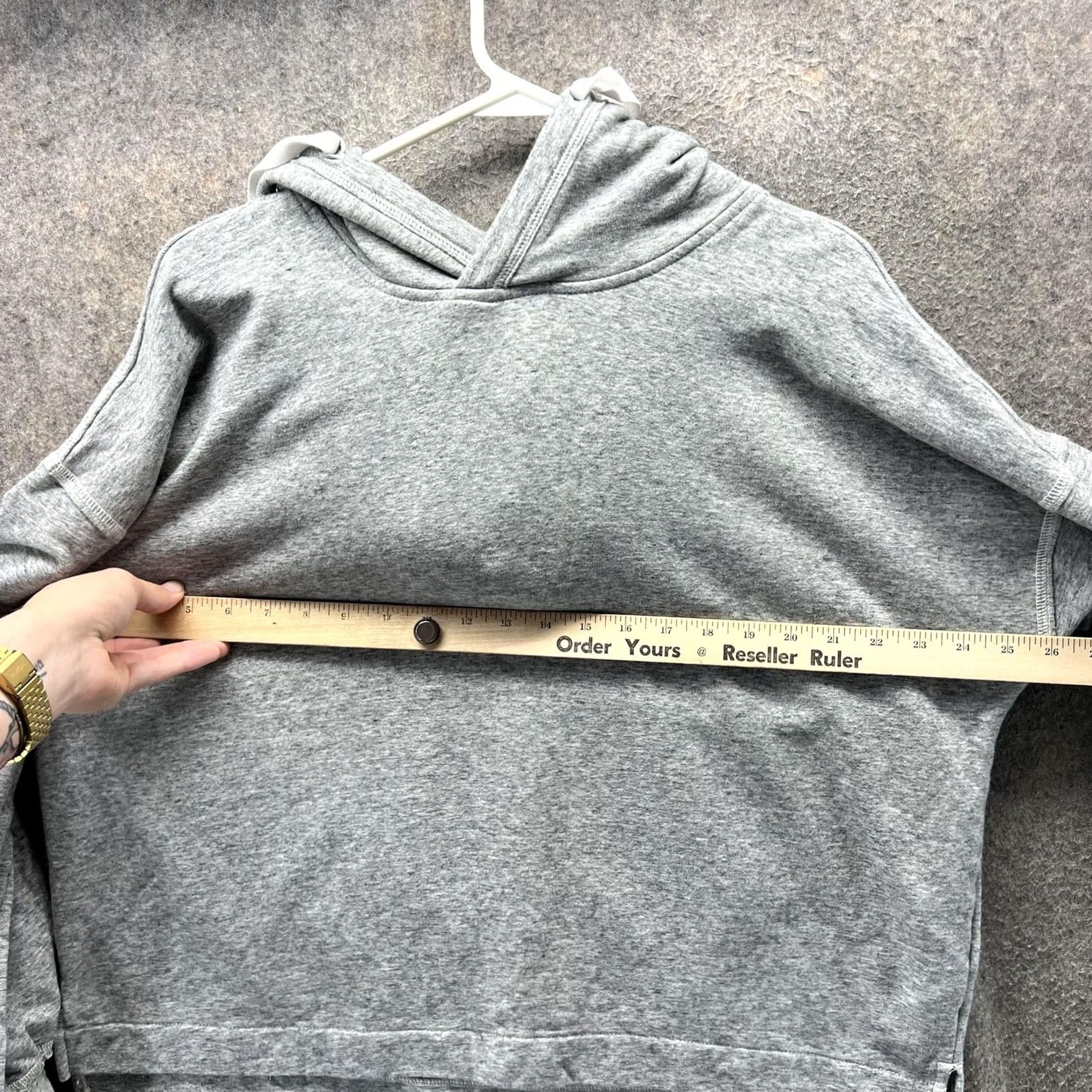 Abercrombie & Fitch VINTAGE Abercrombie & Fitch Hoodie Sweatshirt Mens XL Gray Pullover Drawstring Hood Size US XL / EU 56 / 4 - 5 Thumbnail