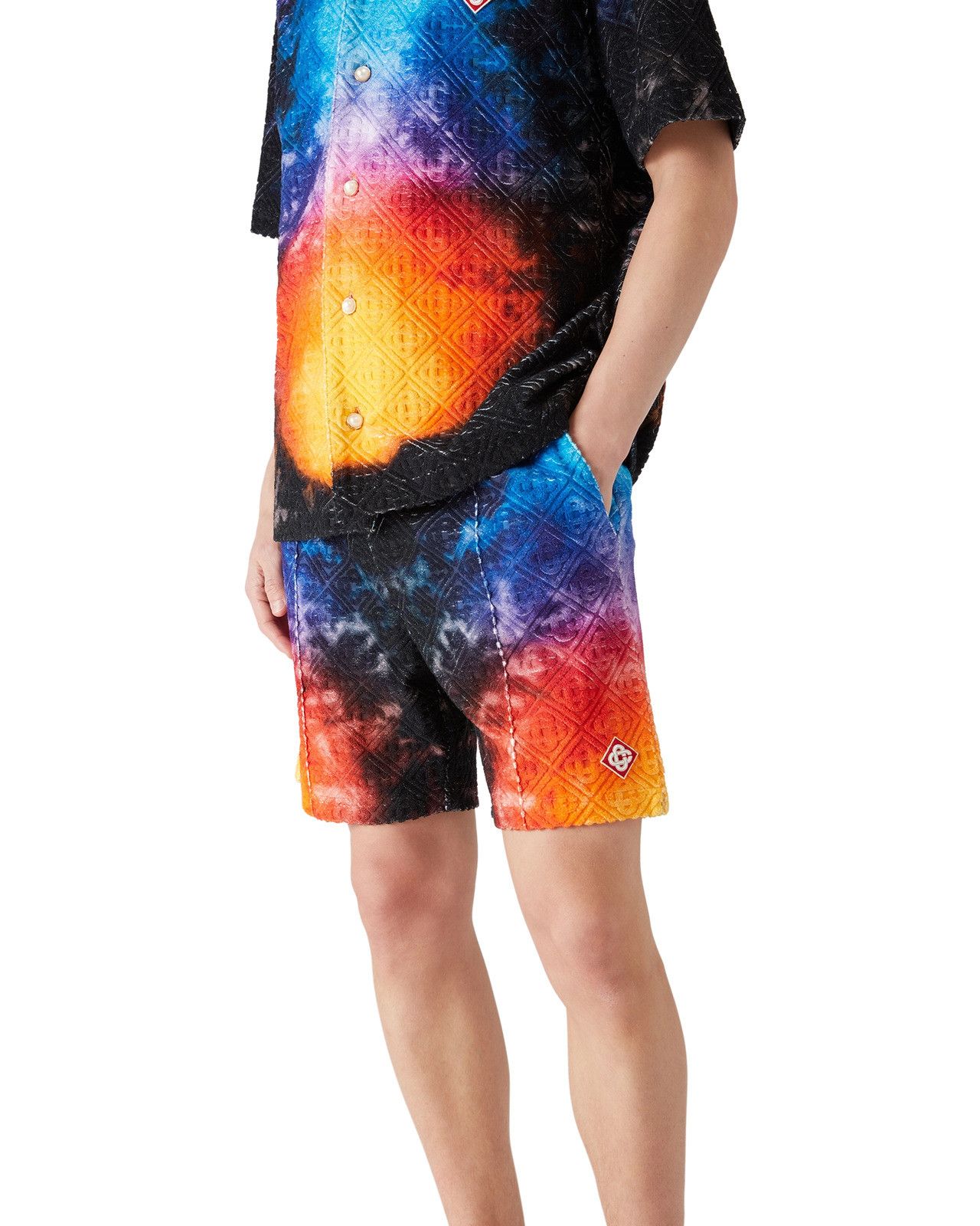Casablanca os11x0326 Gradient Towelling Shorts in Multicolor Size US 32 / EU 48 - 3 Thumbnail