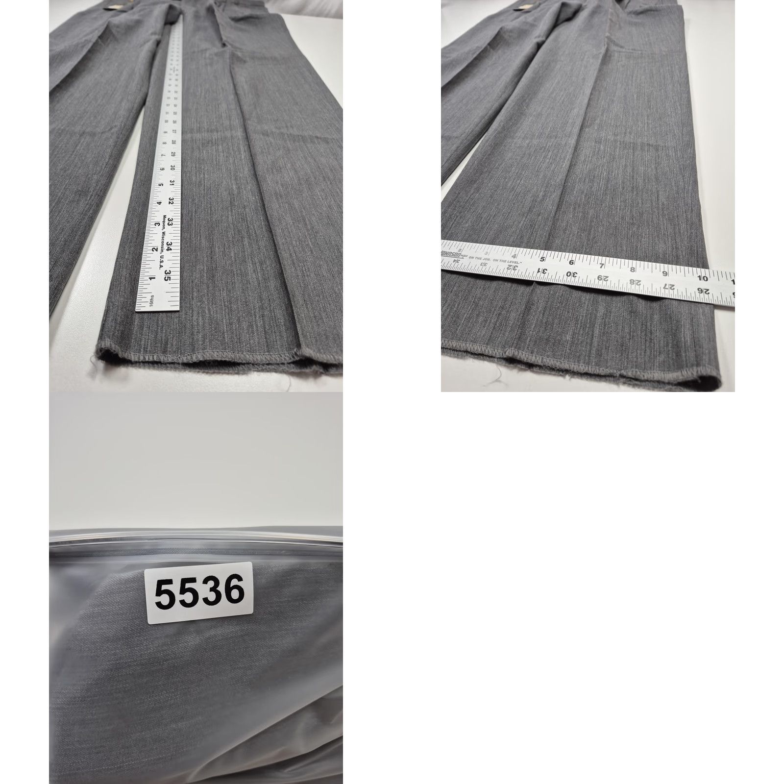 Vintage VTG Zanieri Dress Pants Mens 40x36 Gray Wool Pleated Straight Super 100s Italy Size US 30 / EU 46 - 9 Thumbnail