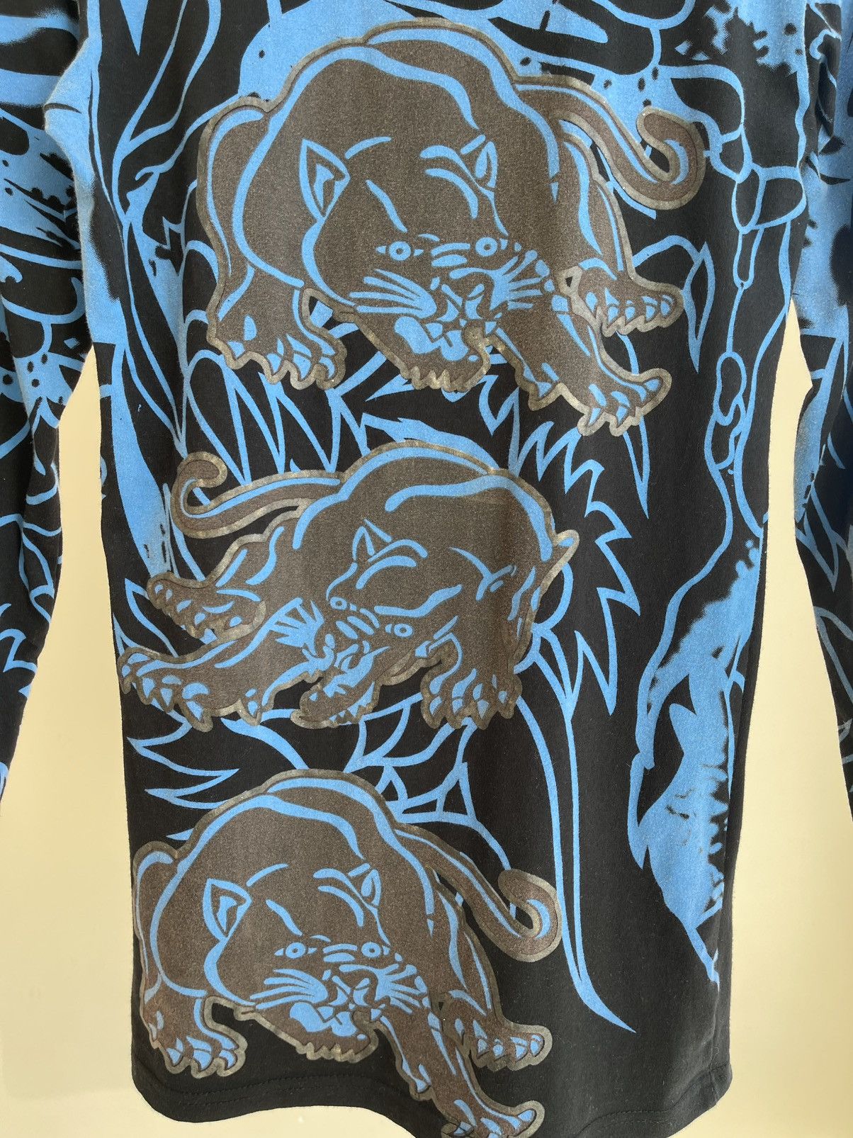 Ed Hardy Y2K Tattoo Skull Overprint Long Sleeve T-Shirt 2000s Vintage Size M / US 6-8 / IT 42-44 - 12 Thumbnail
