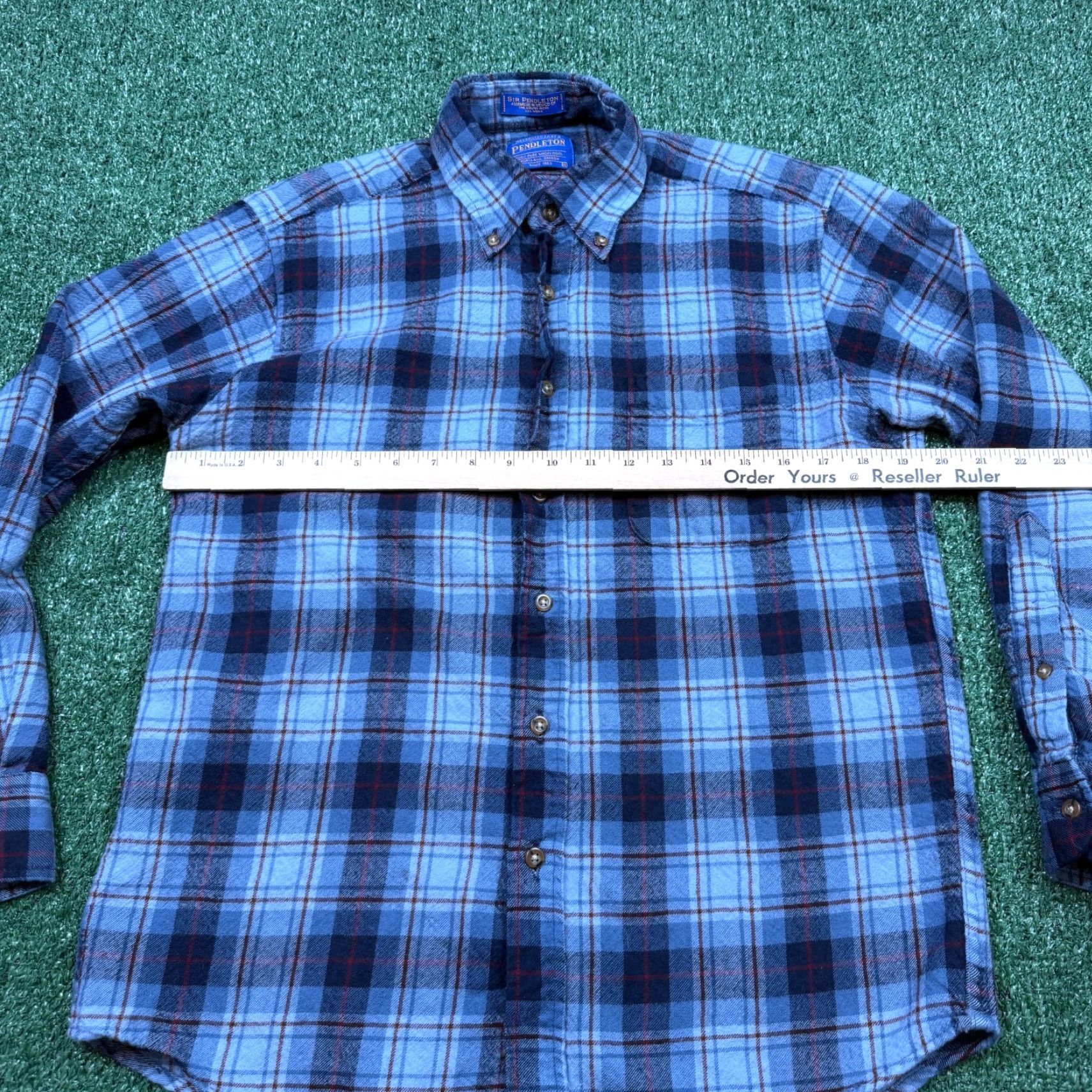 Pendleton VINTAGE Pendleton Board Shirt Shirt Men M Blue Plaid Wool Button-Up Long Sleeve 90s Christmas Outdoors Mens Size US M / EU 48-50 / 2 - 3 Thumbnail