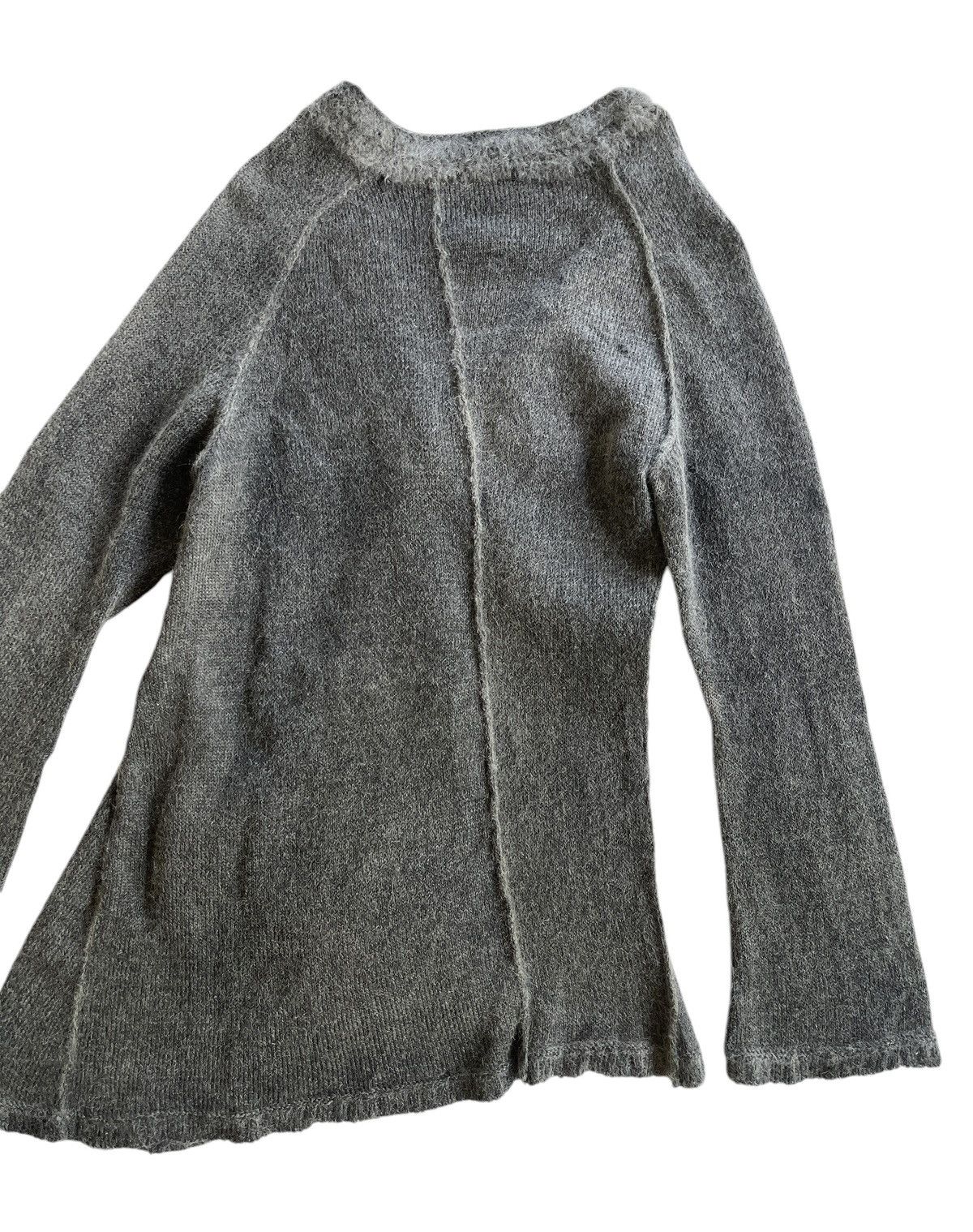 Japanese Brand 2005 Ambient Iconic Assymetrical Wool Mohair Cardigan Size S / US 4 / IT 40 - 10 Thumbnail