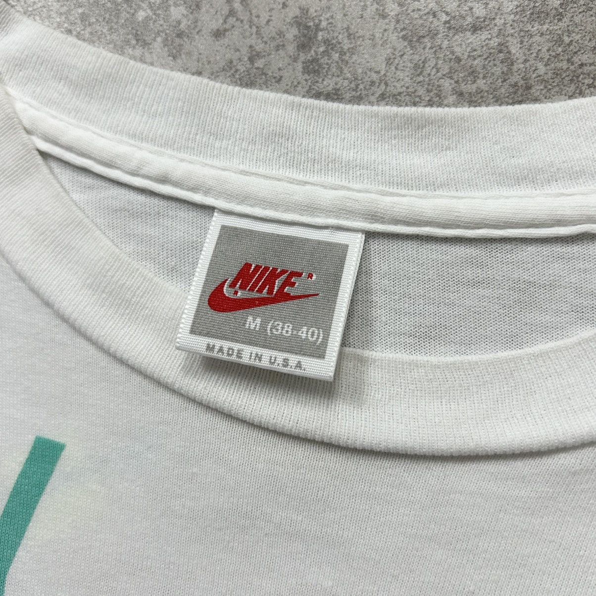 Nike × Vintage RARE VTG 90s NIKE ANDRE AGASSI TENNIS T-SHIRT SHORT LENGTH Size US M / EU 48-50 / 2 - 5 Thumbnail
