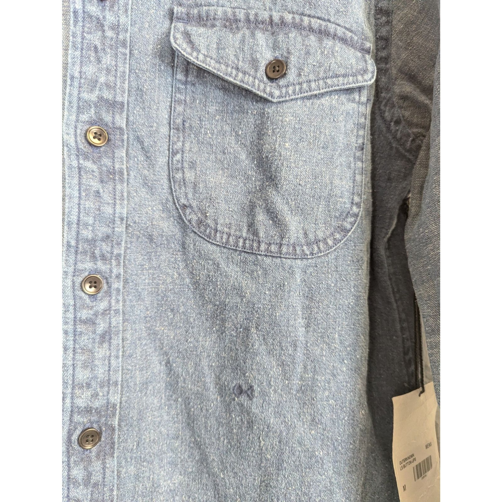 Outerknown Outerknown Chambray Button Up Blue Denim Utility Western Size US S / EU 44-46 / 1 - 3 Thumbnail