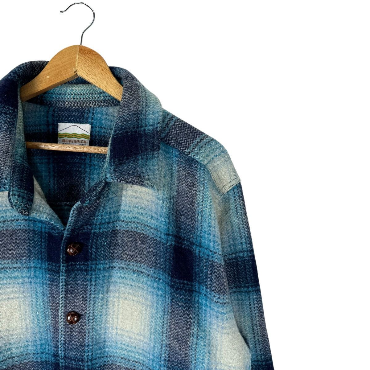 Flannel ☀️MOVENPICK SHADOW WOOL PLAIDS FLANNEL SHIRT Size US L / EU 52-54 / 3 - 4 Thumbnail