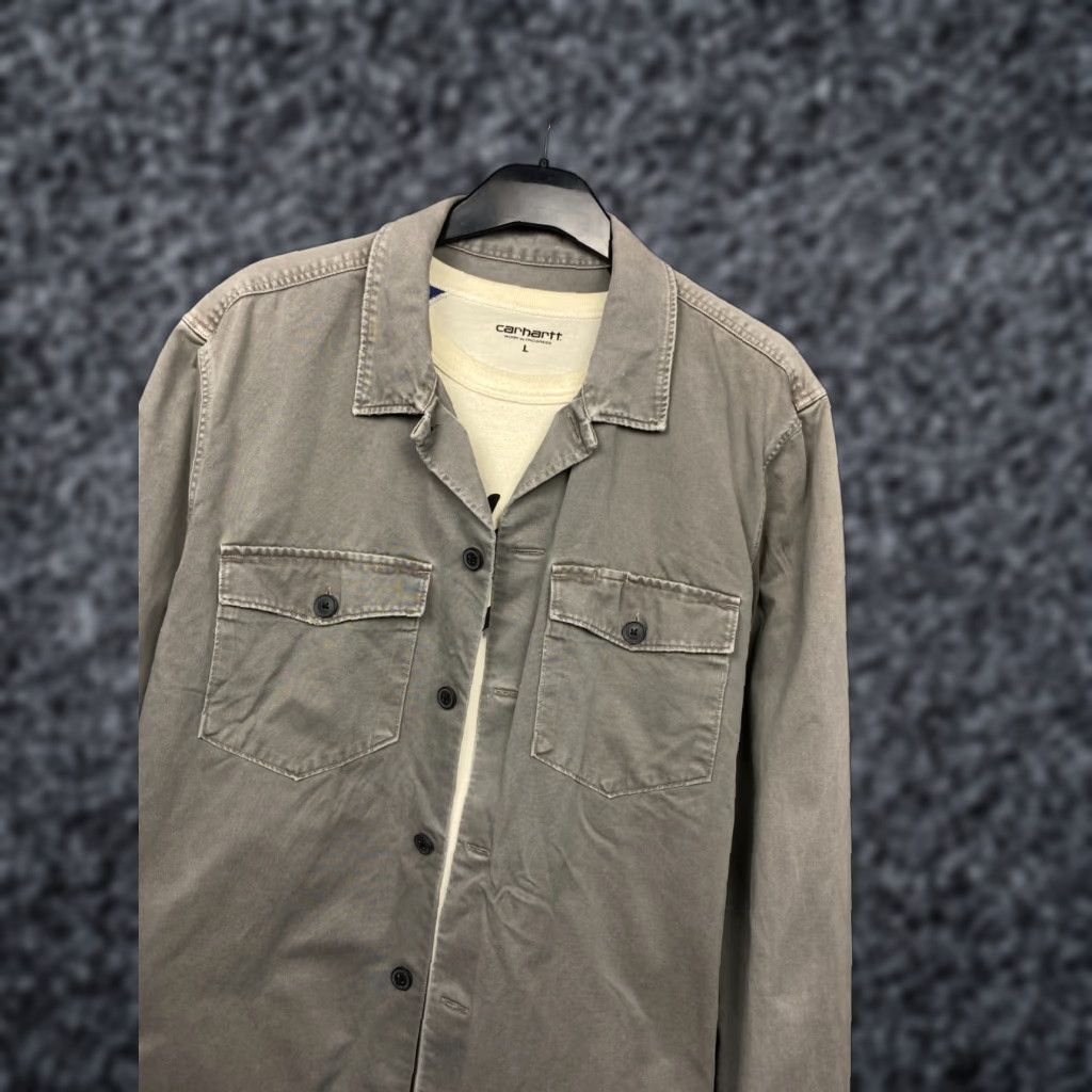 Allsaints AllSaints Firebase Shirt Jacket XL Gray Mens Windbreaker Overshirt Shirt Jacket XL Gray Size US XL / EU 56 / 4 - 1 Thumbnail
