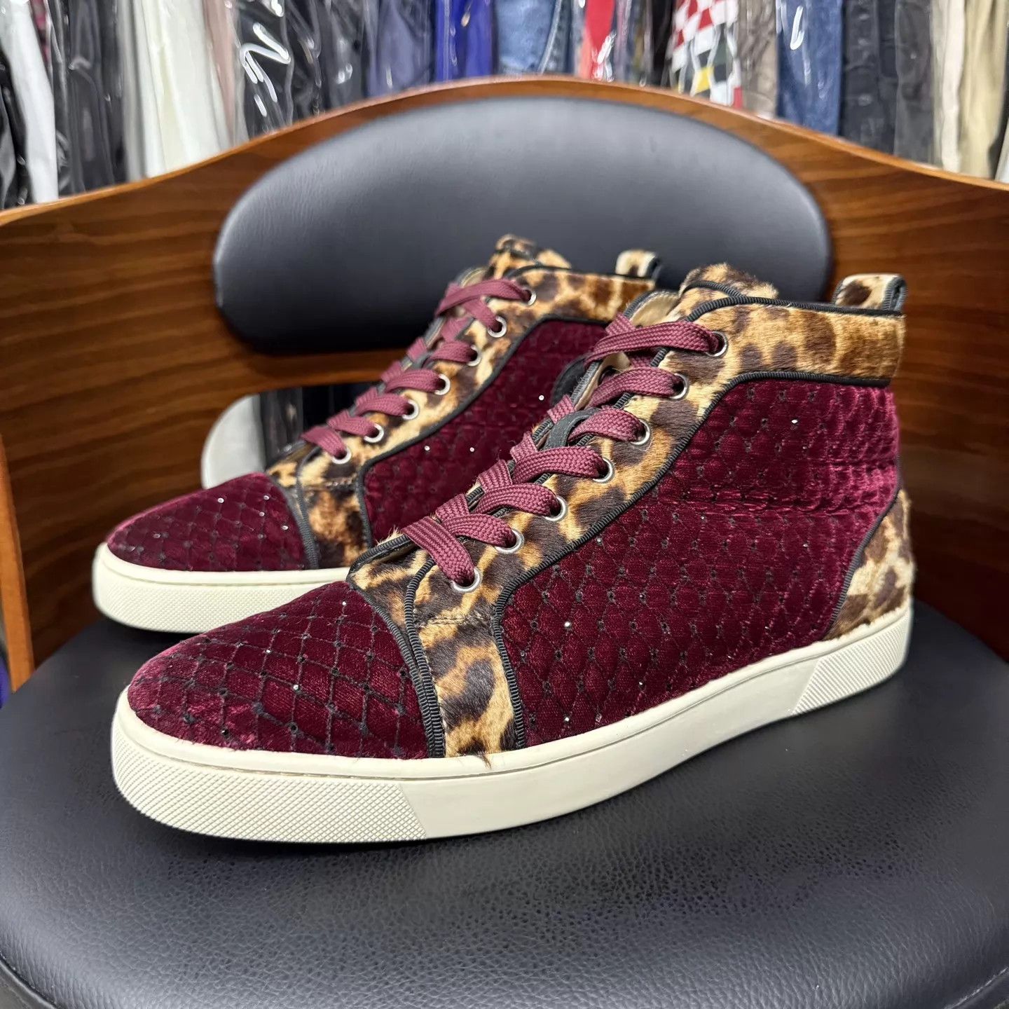 Christian Louboutin Christian Louboutin Swarovski Crystals Leopard 