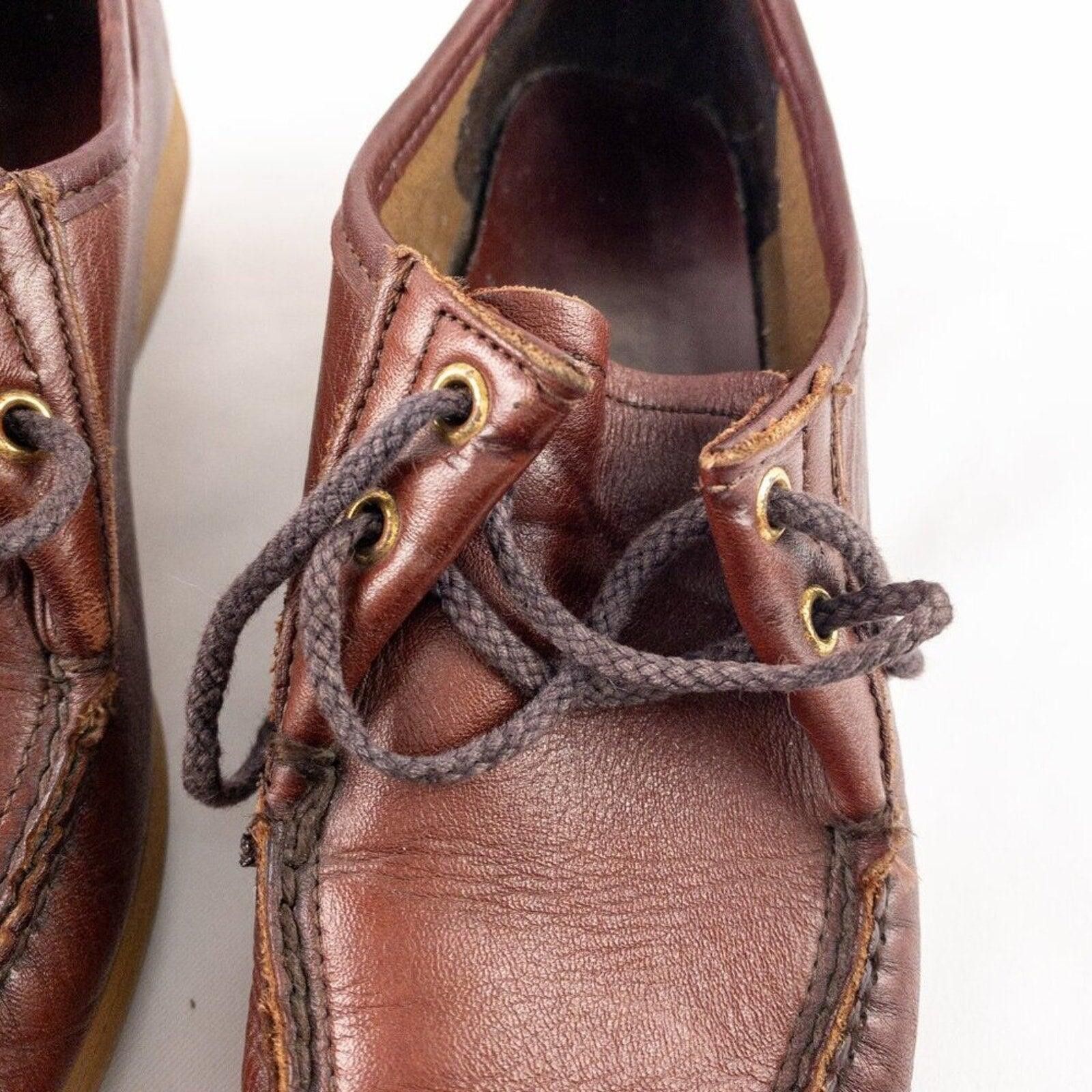 DUKE + DEXTER Dexter Vintage Brown Handmade Leather Shoes Womens 7.5 Size US 7.5 / IT 37.5 - 9 Thumbnail