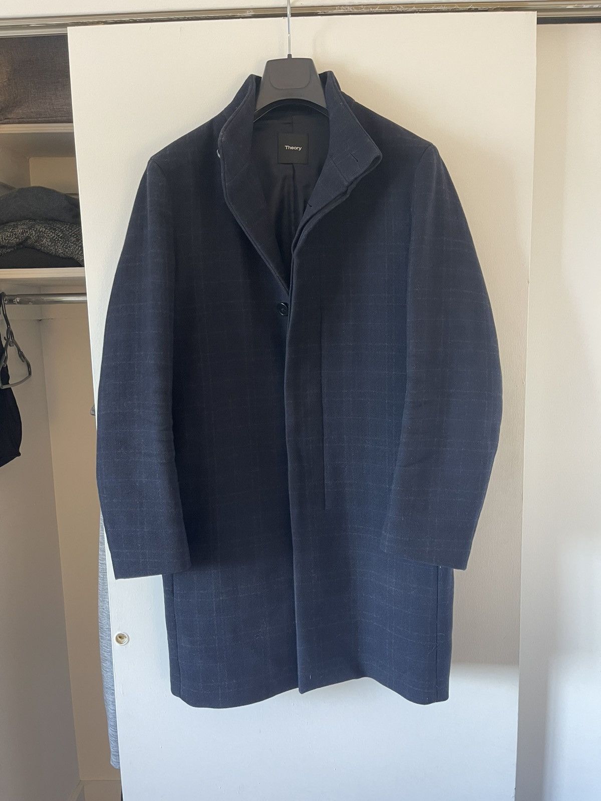 Theory Theory Belvin Wool Overcoat Kensington Plaid Size US XL / EU 56 / 4 - 2 Thumbnail