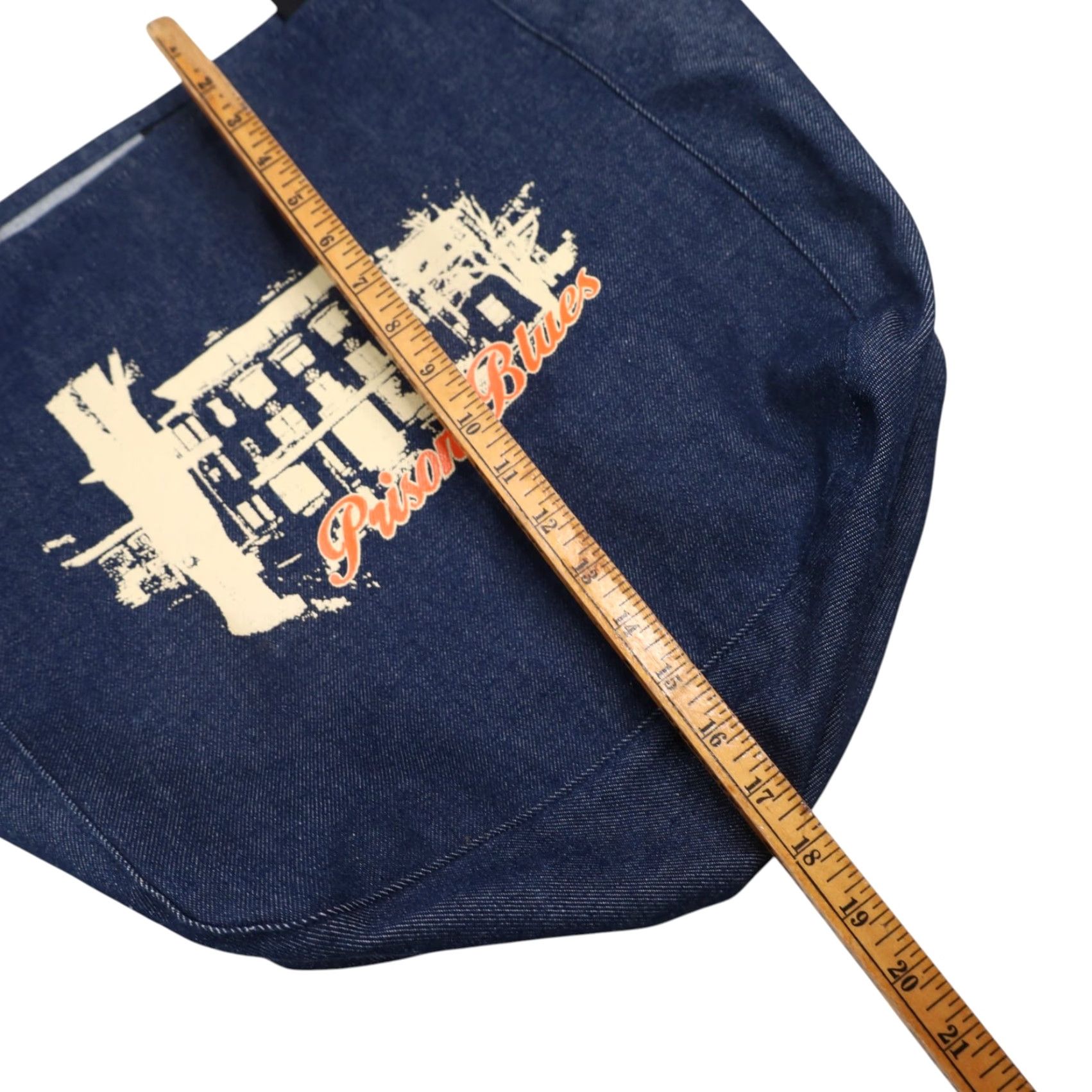 Vintage VINTAGE Prison Blues Graphic Denim Tote Bag Unisex Adults Tote Blue Cotton 20"x18" Bag Size ONE SIZE - 5 Thumbnail