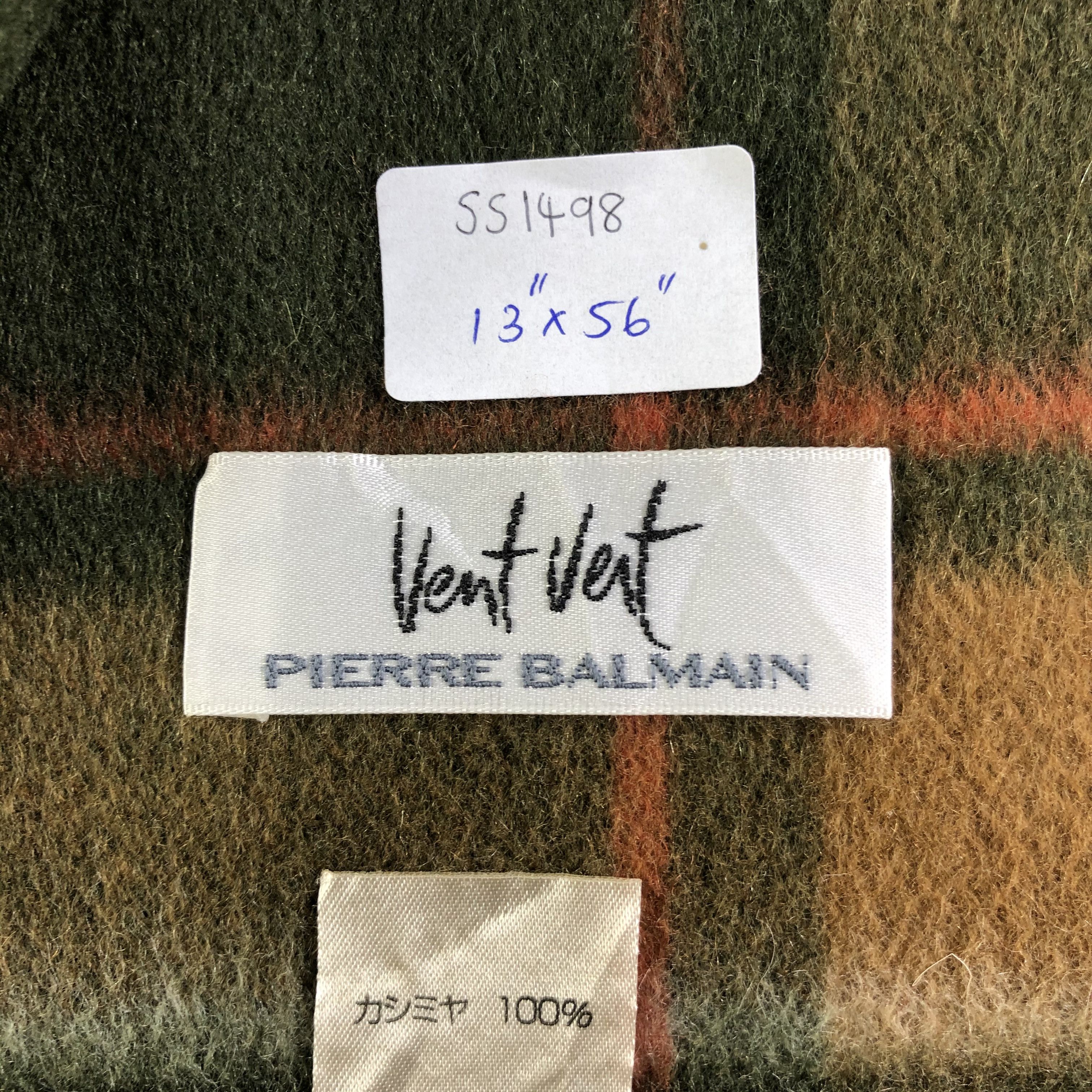 Pierre Balmain Pierre Balmain Cashmere Scarf / Muffler / Neckwear SS1498 Size ONE SIZE - 7 Thumbnail