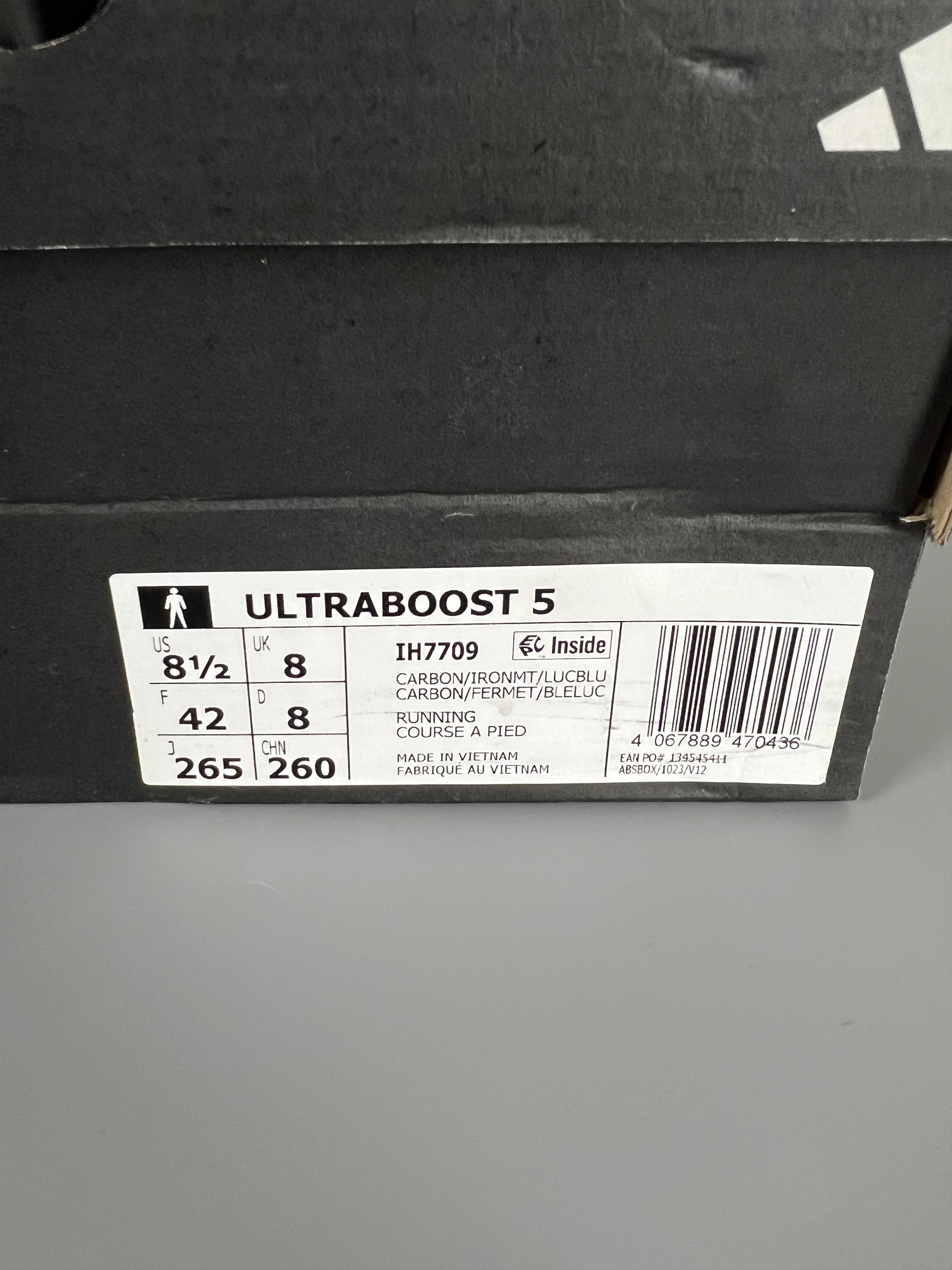 Adidas Adidas Ultra Boost 5 Men's Running Shoes Size US 8.5 / EU 41-42 - 10 Thumbnail